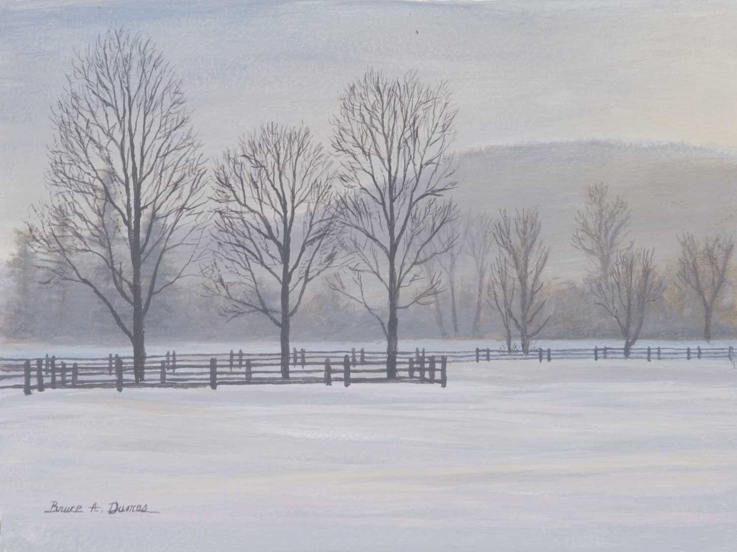 "Billings Farm Morning" 6" x 8" - Sold