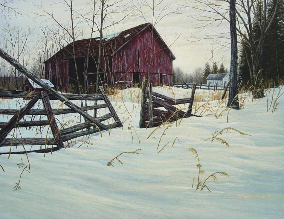 "Oxford Barn" 18" x 24" - Sold