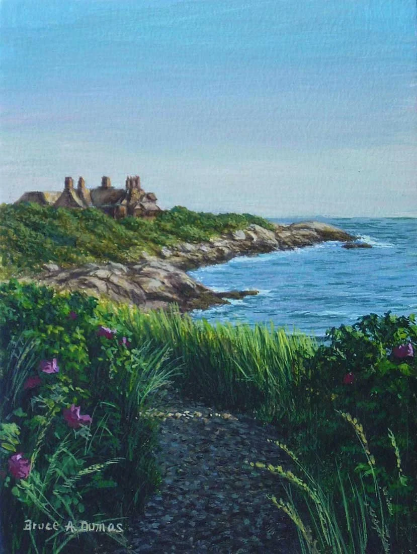 "Cliff Walk End" 6" x 8" - Sold