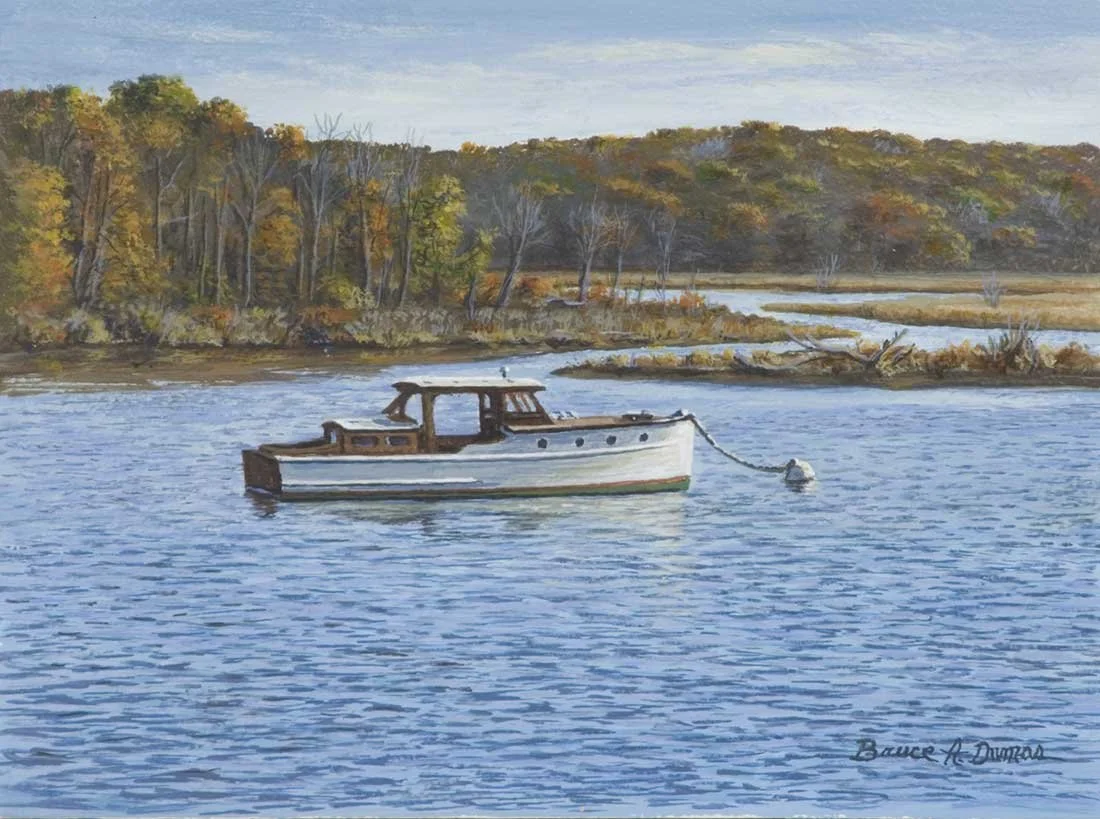 "Wooden Boat In Essex"  6" x 8" - Sold