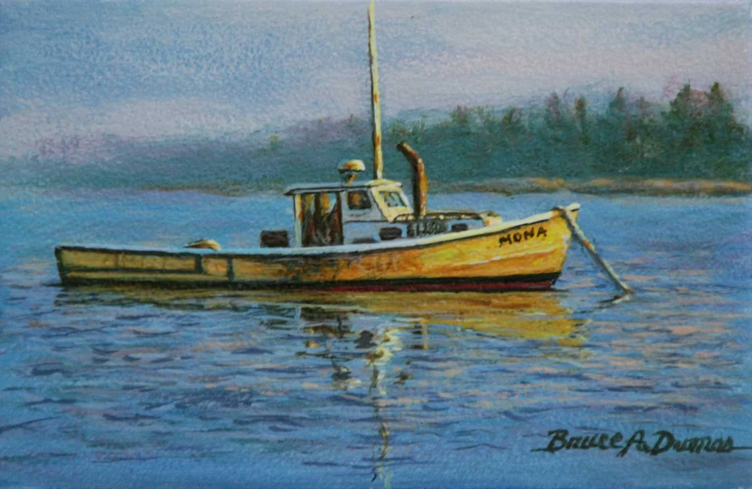 "Mona"  4" x 6" - Sold