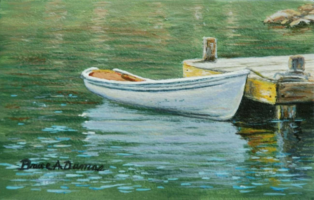 "Docked"  4" x 6" - Sold