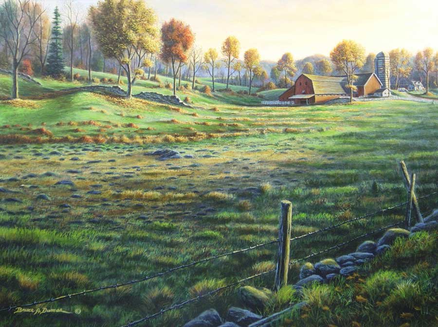 "Bethel Farm Morning" 22" x 27" - Sold