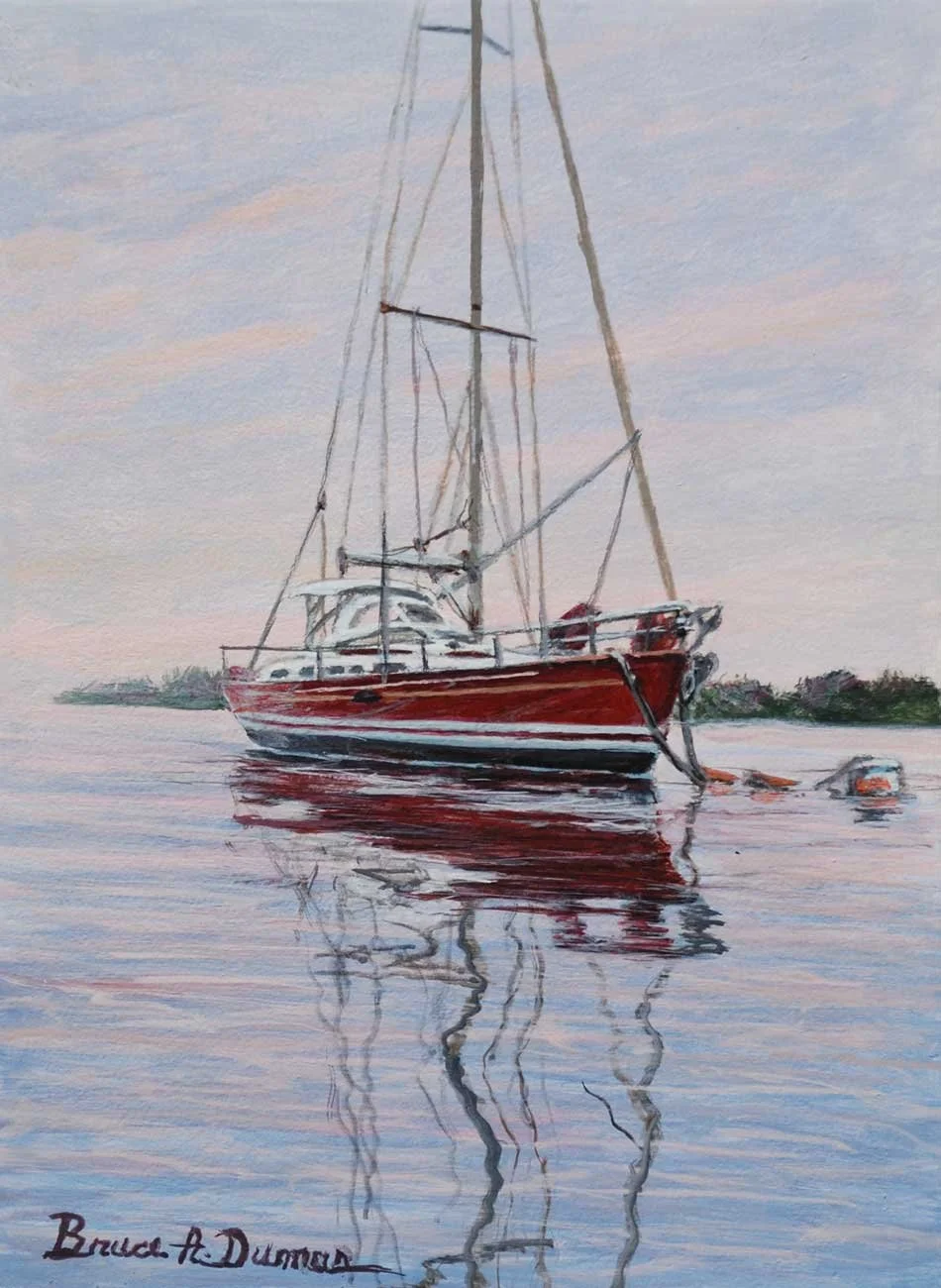 "Stonington Red 6" x 8" - Sold
