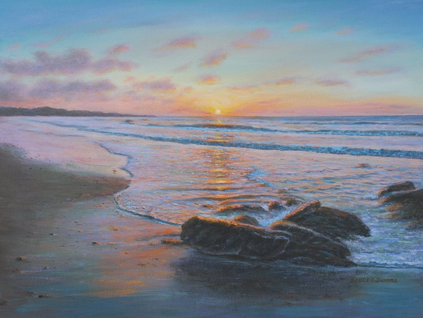 "Breaking Sun" 18" x 24" - Sold