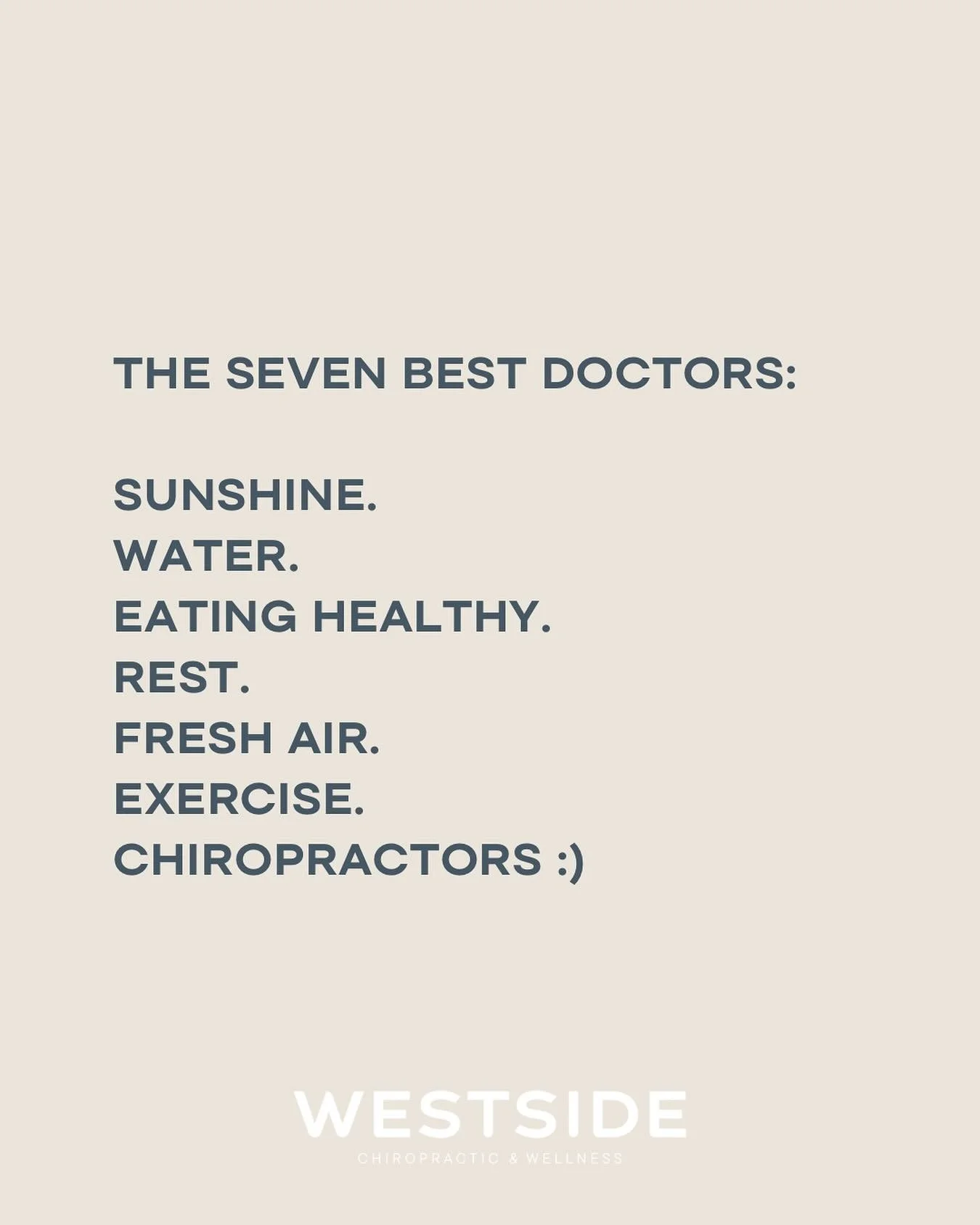 Chiropractic: The art + science of fixing, by hand 🤗

Chiropractors aren&rsquo;t just here for pain &mdash; we&rsquo;re your partners in overall wellness. 

With years of specialized training in the spine, nervous system, and whole-body function, ch