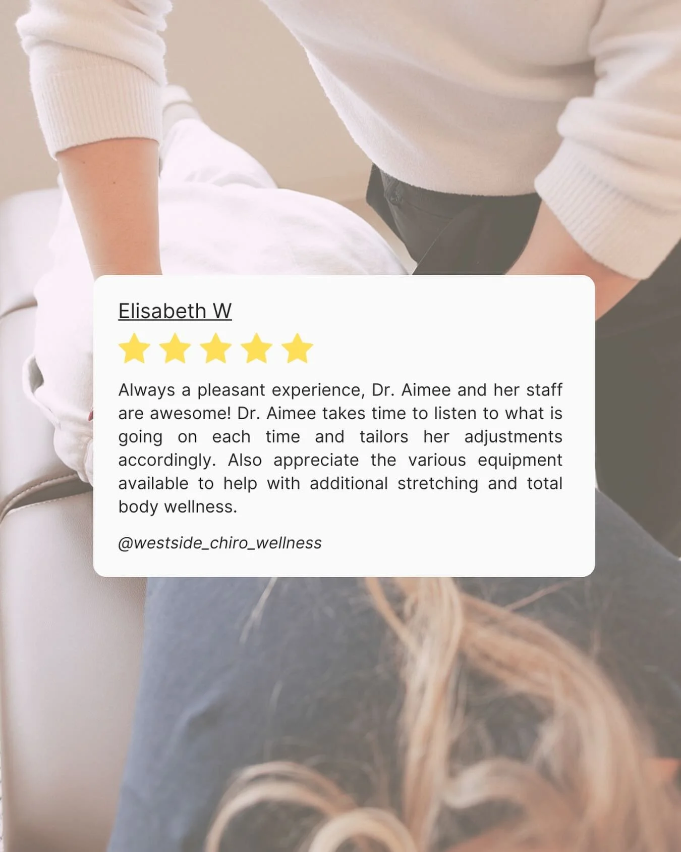 ⭐️ Testimonial Tuesday ⭐️

We are so thankful for the positive feedback and kind words when it comes to positive experiences at our office.

Reviews and referrals are the highest compliment!