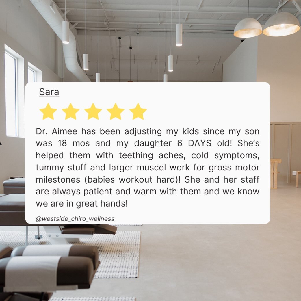 ⭐️ Testimonial Tuesday ⭐️

We are a family practice! Chiropractic care is safe for all ages and can help with so many things aside from musculoskeletal pain.

#themoreyouknow #chiropractic #wellness #westside #avon