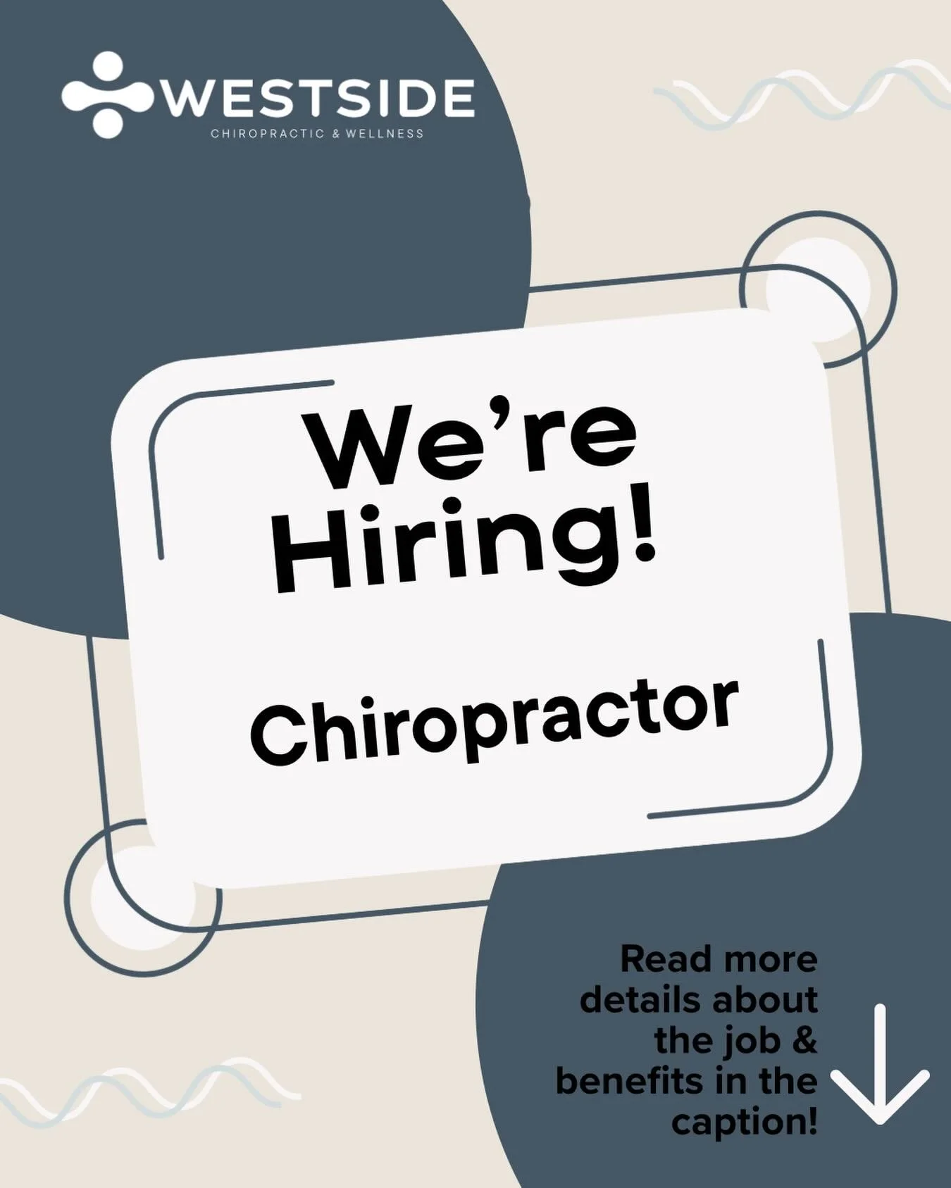 Friends &amp; Followers-- Help us find our next doc! Please tag or pass this along to any chiros you may know looking for an opportunity!🙏🏼

✨Exciting Opportunity - Associate Chiropractor - Cleveland, OH ✨

Looking for a growth minded doctor to joi