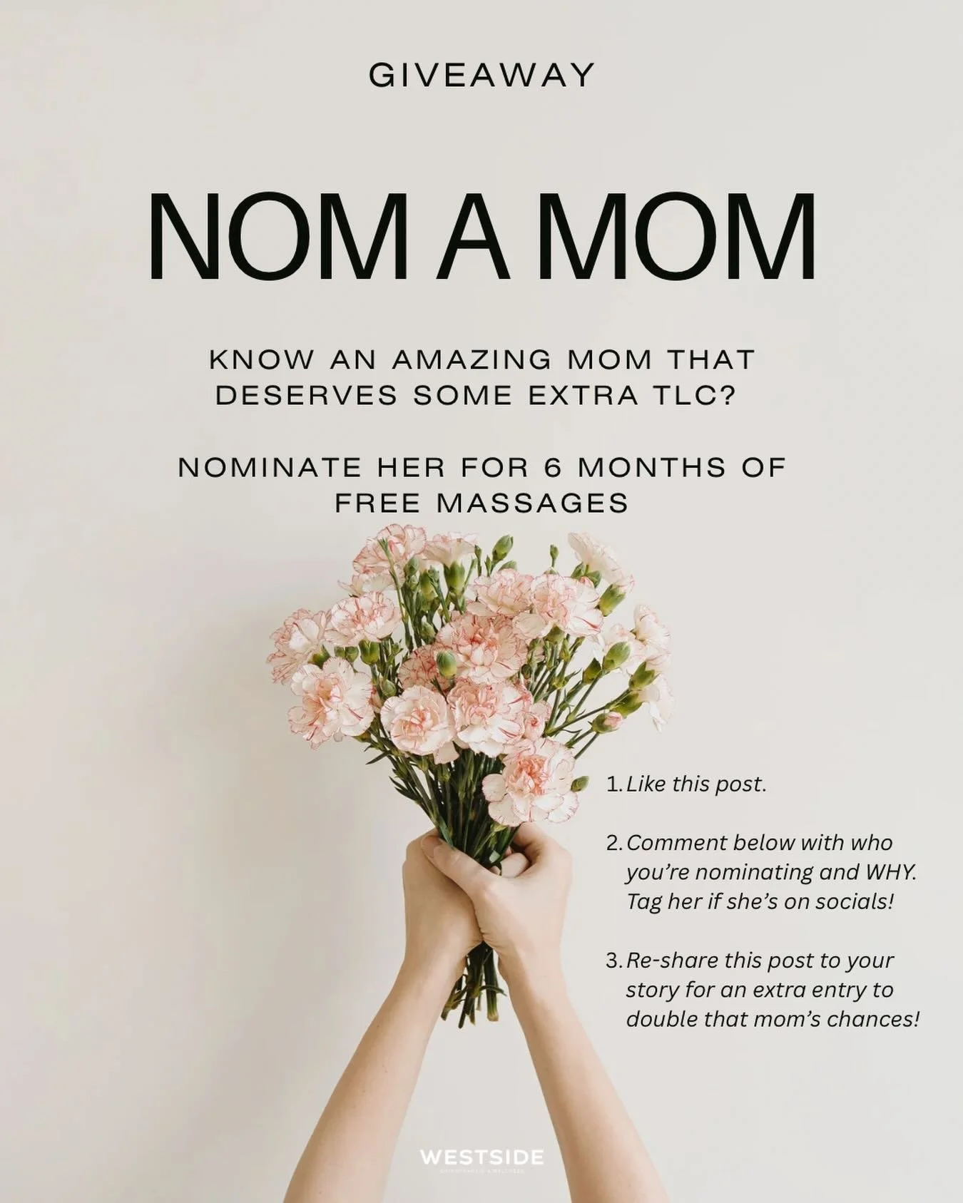 💛Nominate a Mom Who Deserves It All 💛

Moms do everything&hellip; and rarely ask for anything in return.

This Mother&rsquo;s Day, we want to give back in a BIG way.

We&rsquo;re gifting one incredible, local mom, 6 months of FREE massage club at W