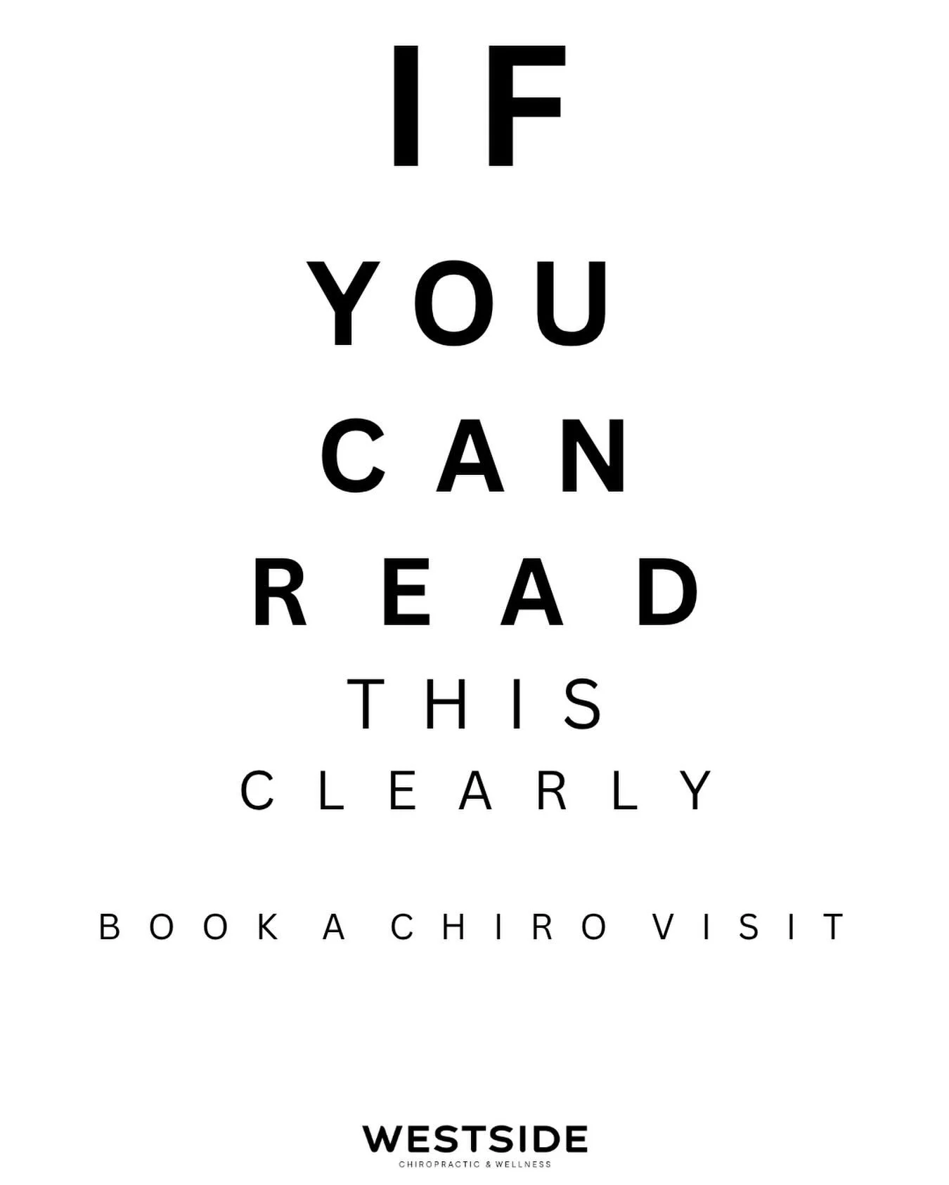 This is your sign that it's time for chiropractic care.

Book your appointment today with Dr. Aimee or Dr. Anthony 

📲 Call/Text (440)847-8830
💻 www.westsidealigned.com