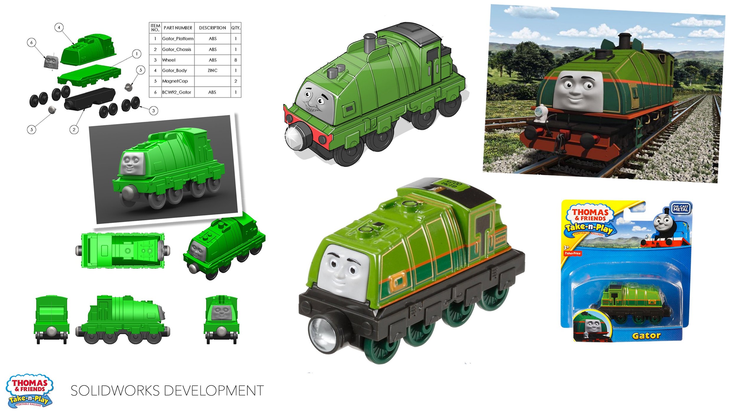 THOMAS TAKE-N-PLAY VEHICLES