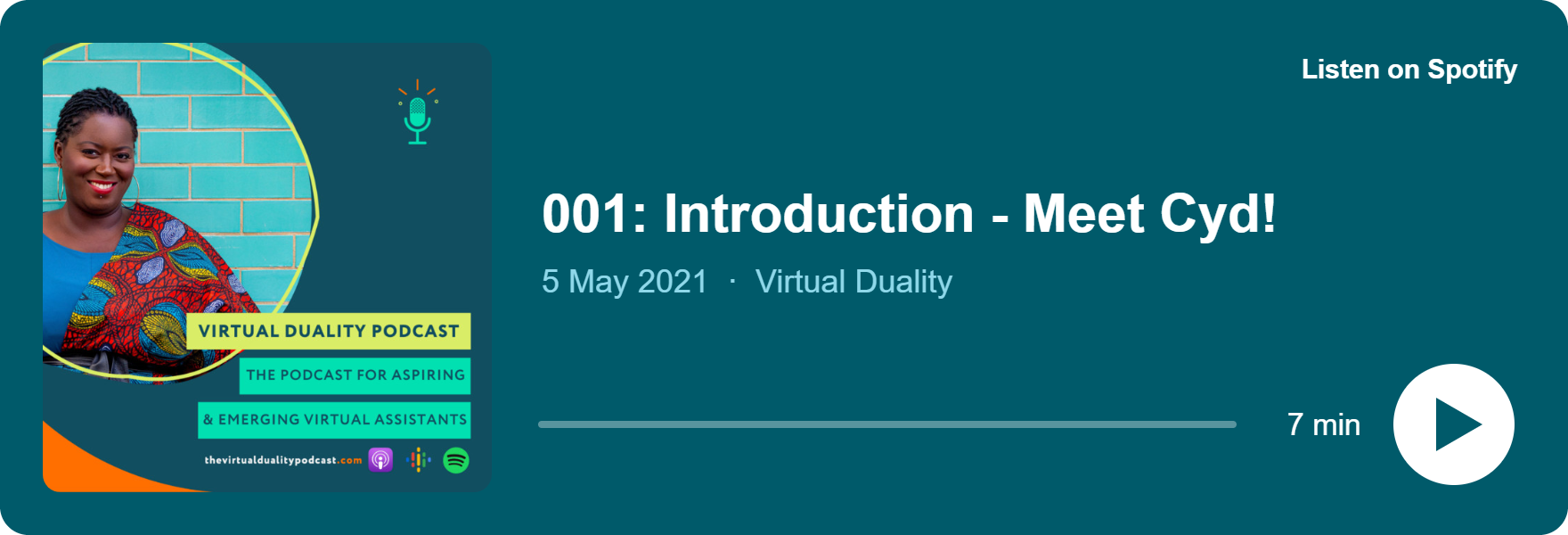 Play 001: Introduction - Meet Cyd! on Spotify