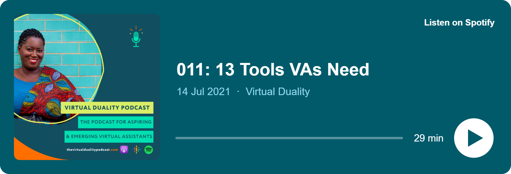 Play 011: 13 Tools VAs Need on Spotify