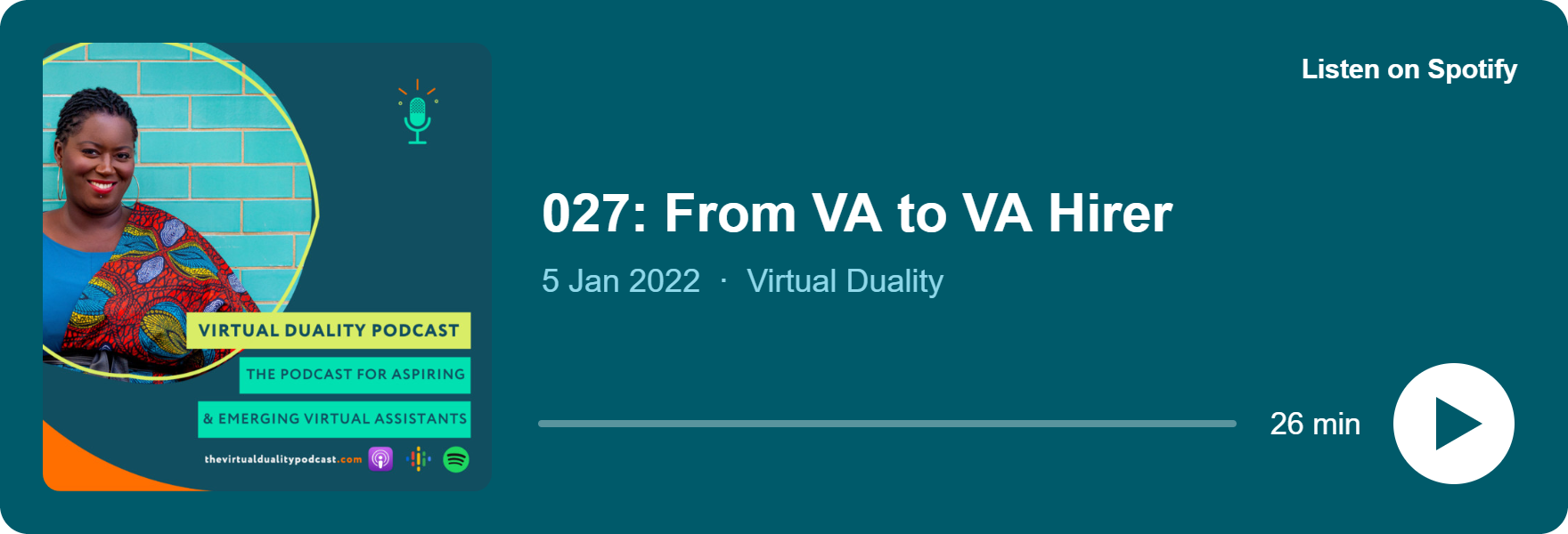 Play 027: From VA to VA Hirer on Spotify