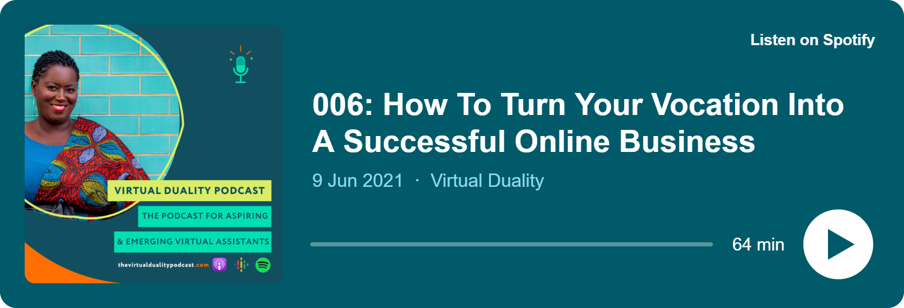 Play 006: How To Turn Your Vocation Into A Successful Online Business on Spotify
