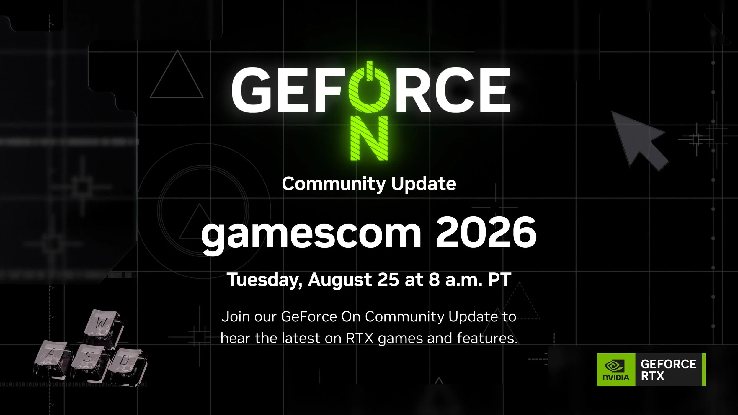 Gamescom 2026 - GeForce On Community Update and RTX 5080 Giveaway