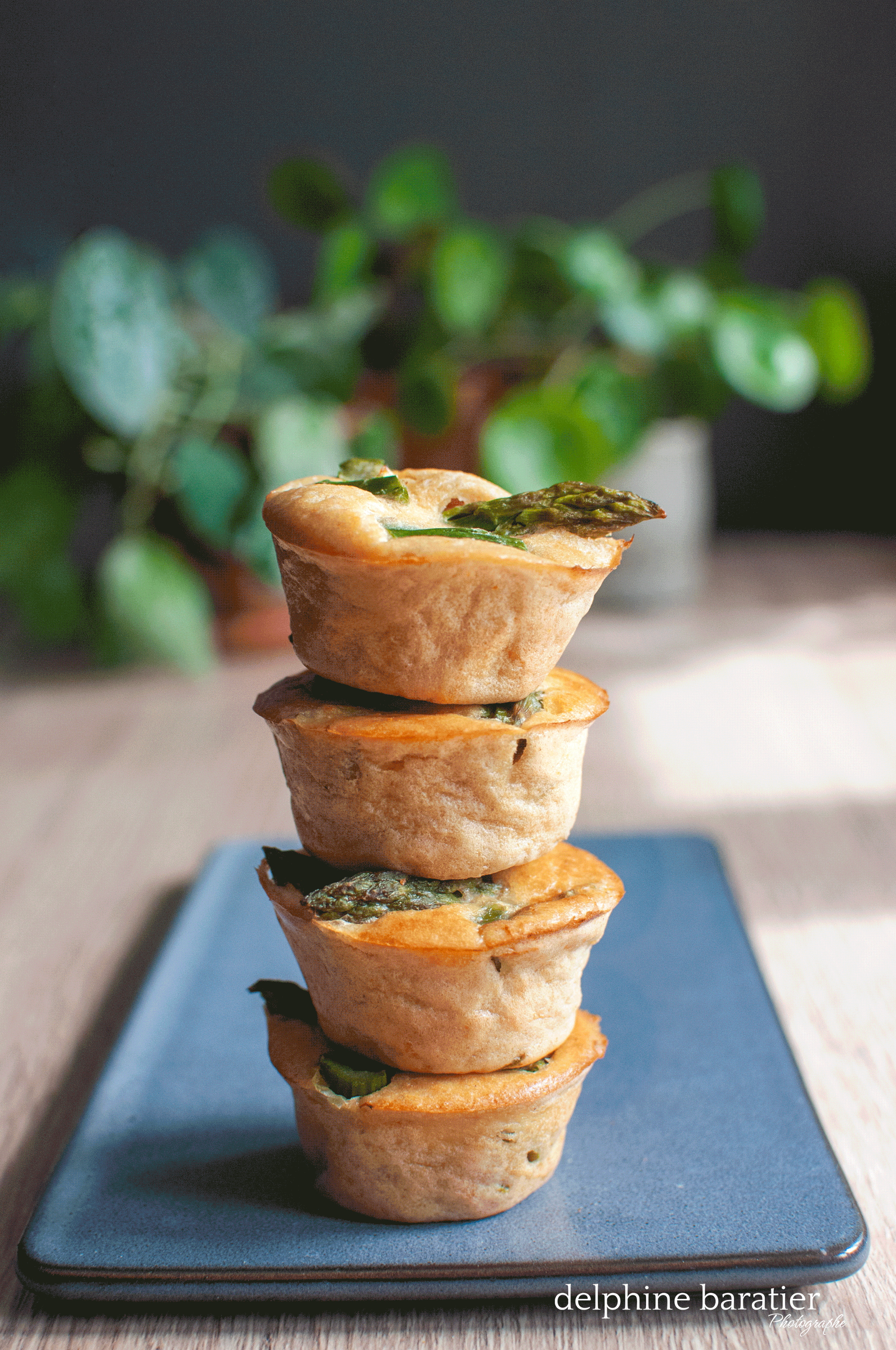 Quiche sans pâtes asperges - Delphine Baratier Photo