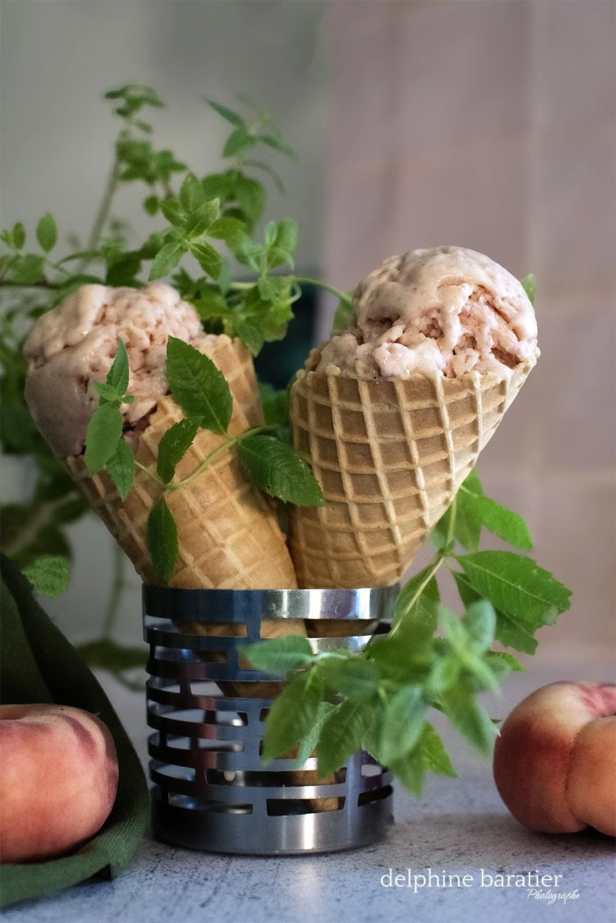 Glace Verveine Pêche - Delphine Baratier Photo