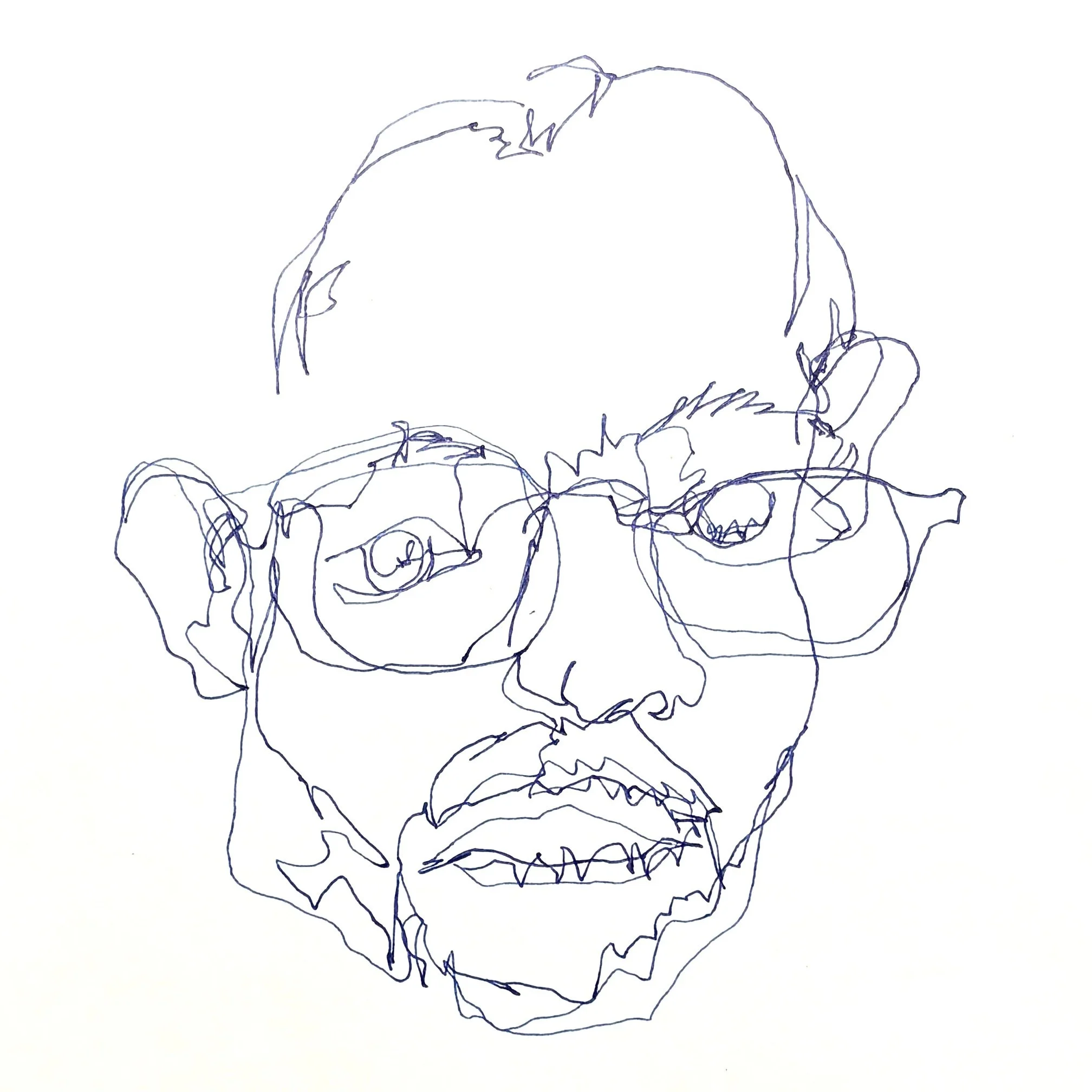 Blind Contour in Ink