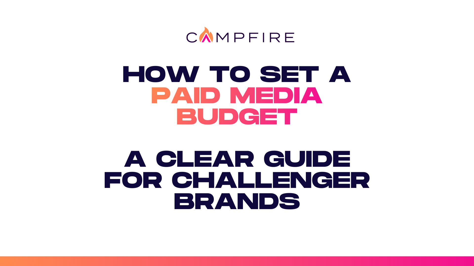 How to Set a Paid Media Budget: A Clear Guide for Challenger Brands