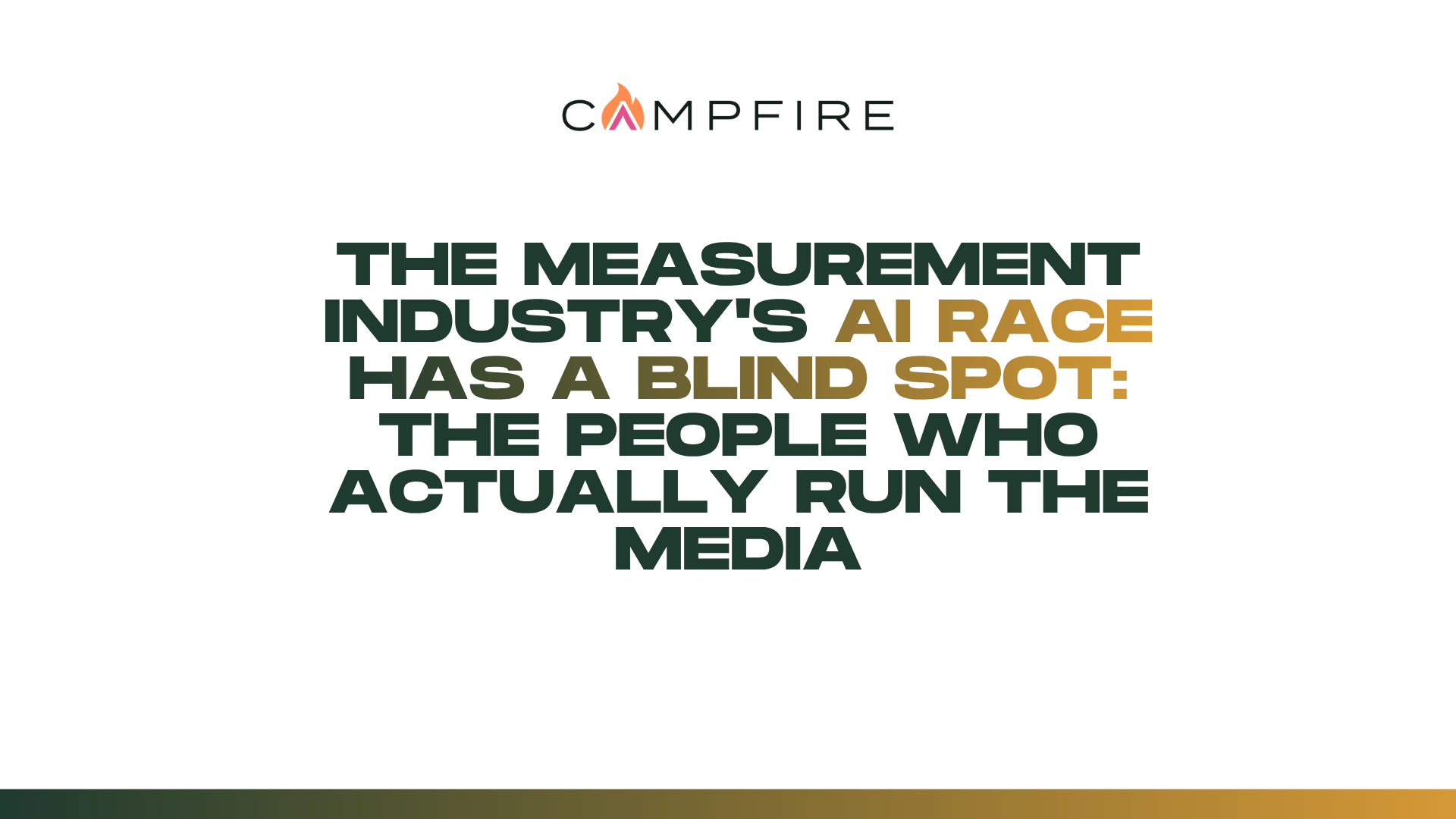 The measurement industry's AI race has a blind spot: the people who actually run the media