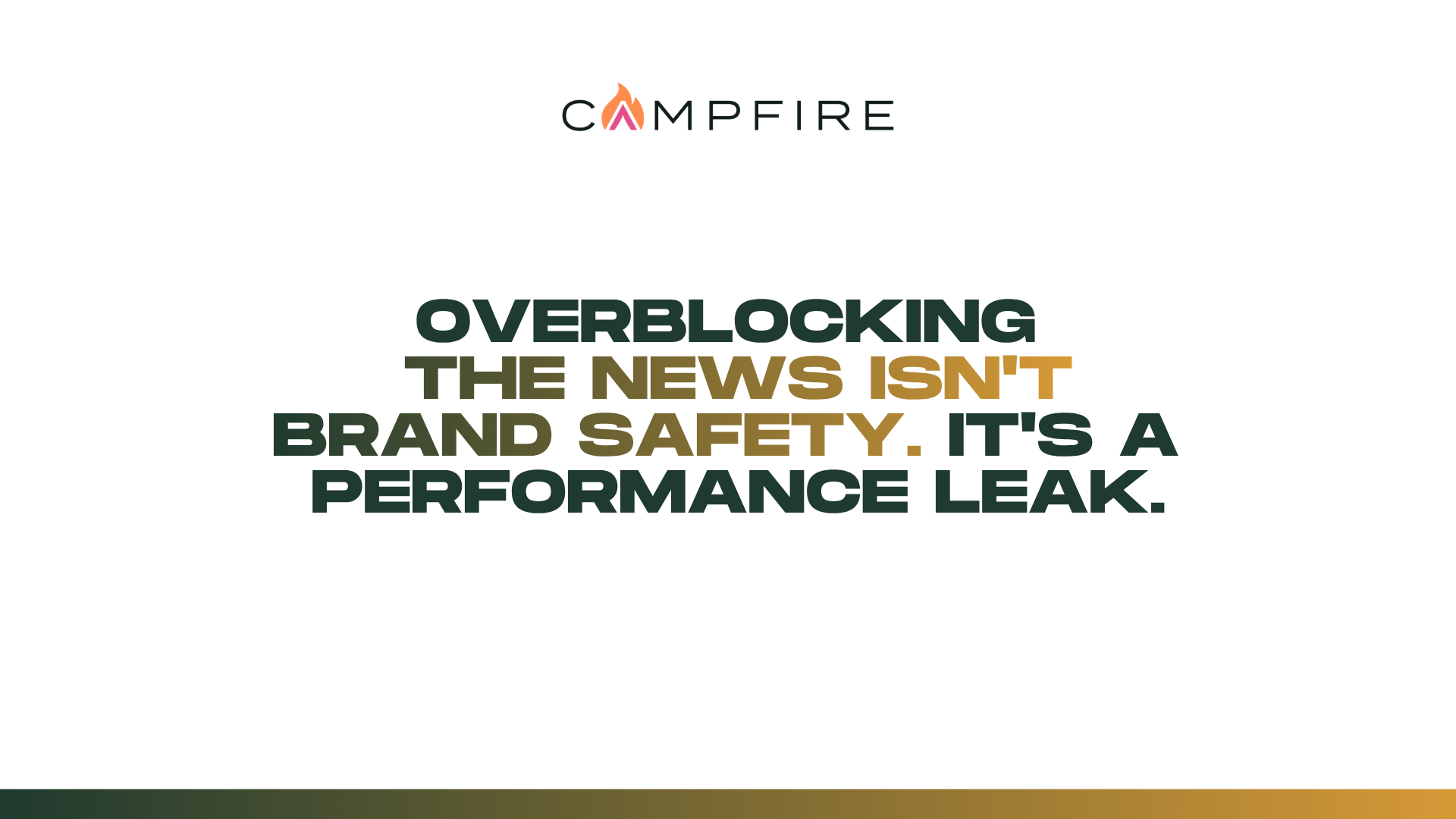 Overblocking the news isn't brand safety. It's a performance leak.