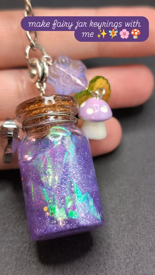 fairy jar keyrings available now β¨π§πΈπ
totheskyhandcrafted.com
i tried to make a video of my newest product being made, please be kind, clearly i am not a videographer hahaha π i really loved making these, i hope they bring you as much joy as the