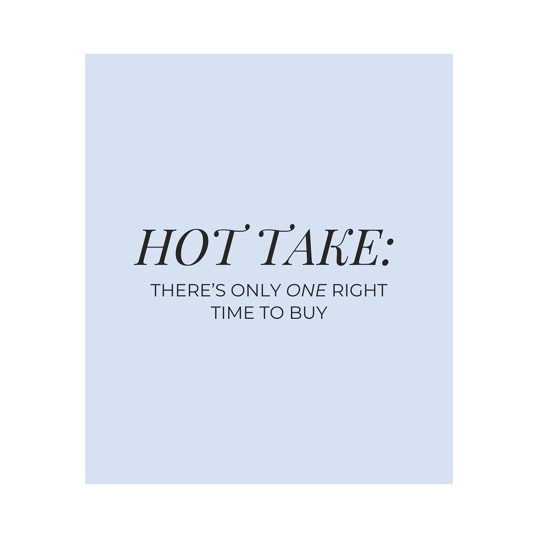 HINT: It&rsquo;s not JUST about timing the market!

Buying a house is a big decision, and there&rsquo;s no one-size-fits-all answer. Let&rsquo;s dive into the key factors to consider when YOU&rsquo;RE ready to make a move.

➡️ Swipe through to learn 