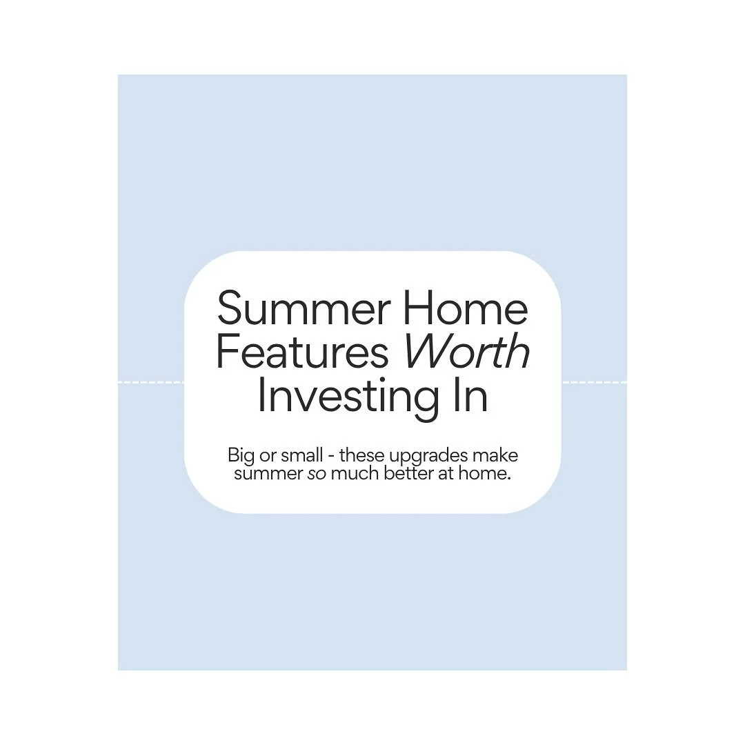 I&rsquo;ll admit it&hellip; I get way too excited about summer home upgrades 😅

Whether it&rsquo;s something simple like new string lights or a bigger project like building out your patio &mdash; these things really make a difference when it comes t