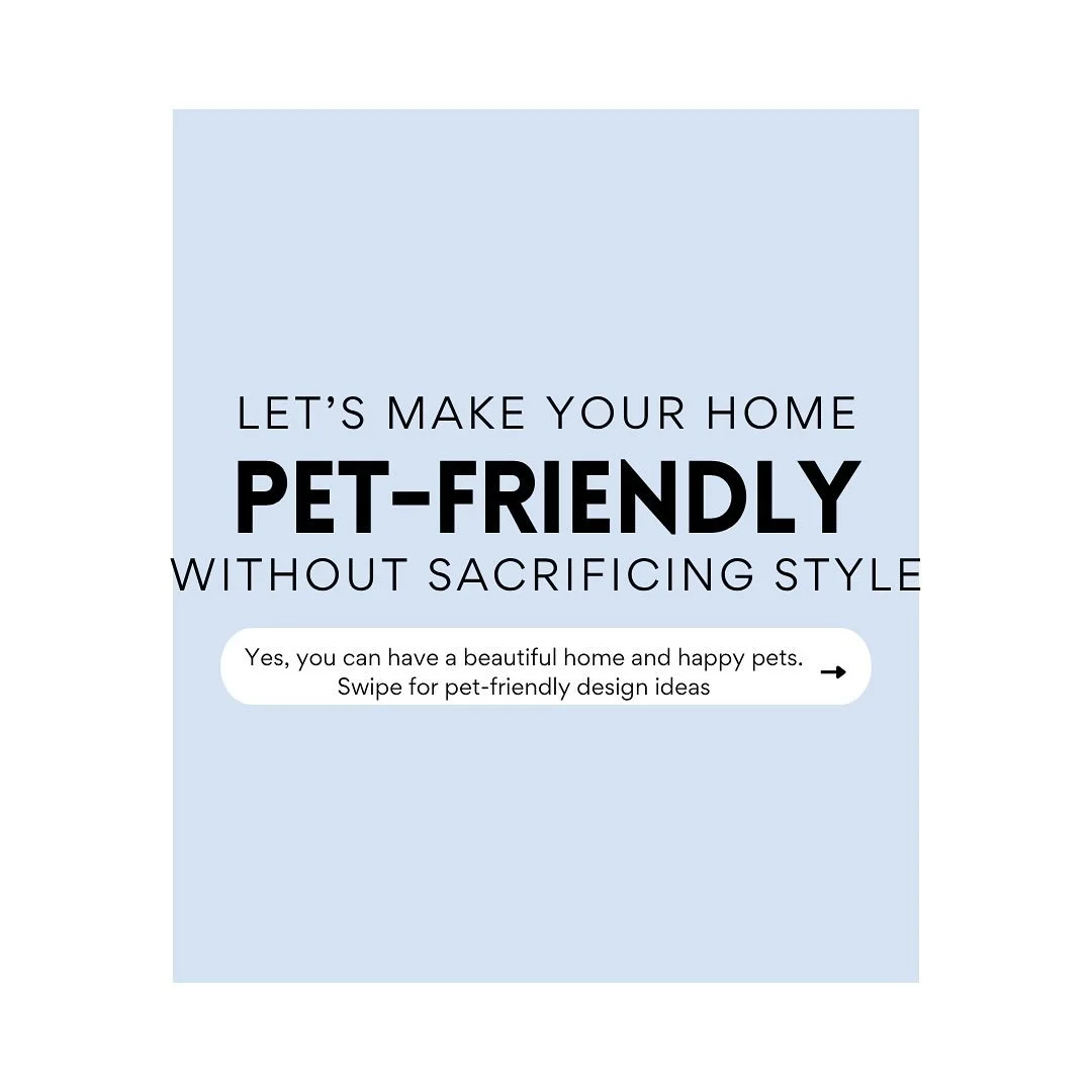 Designing a pet-friendly home doesn&rsquo;t mean sacrificing style &mdash; in fact, it&rsquo;s totally possible to have both! 🐾✨

Whether you&rsquo;re renovating or just making pet-friendly updates, these 8 stylish ideas blend function and beauty se