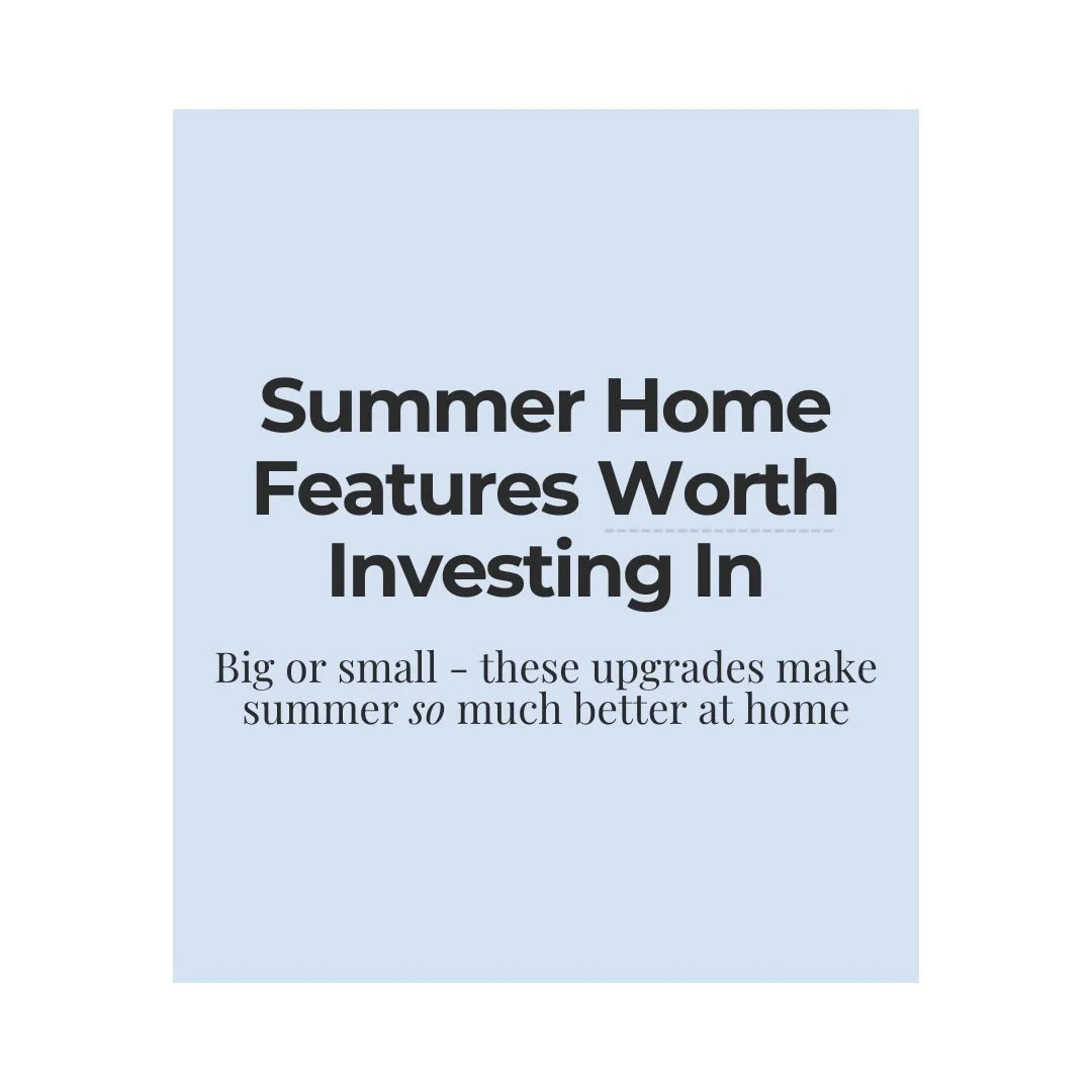 I&rsquo;ll admit it&hellip; I get way too excited about summer home upgrades 😅

Whether it&rsquo;s something simple like new string lights or a bigger project like building out your patio &mdash; these things really make a difference when it comes t