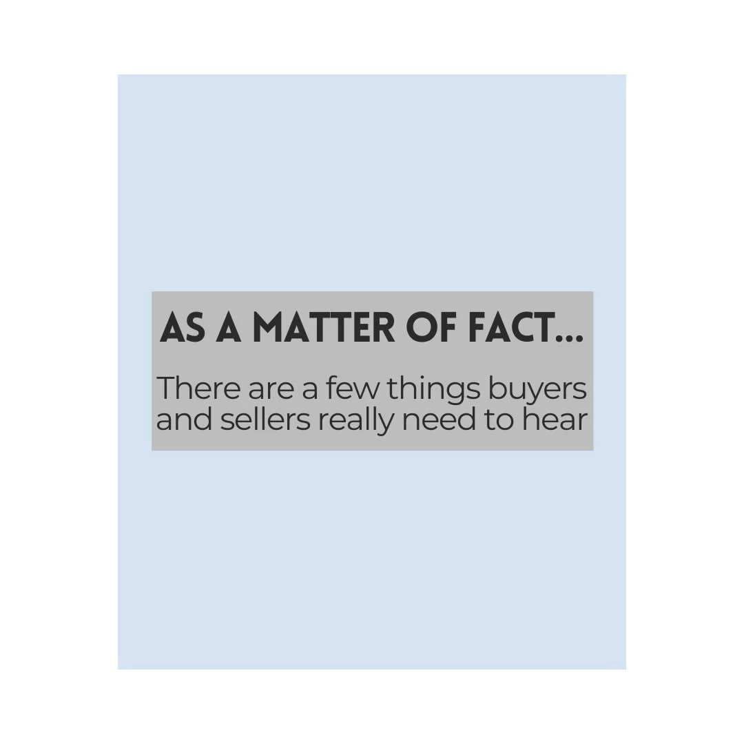 Here are a few &ldquo;as a matter of fact&rdquo; reminders I find myself repeating all the time ✨ The real estate world can make you feel like you&rsquo;re supposed to have everything figured out before you even start, and I&rsquo;m here to tell you 