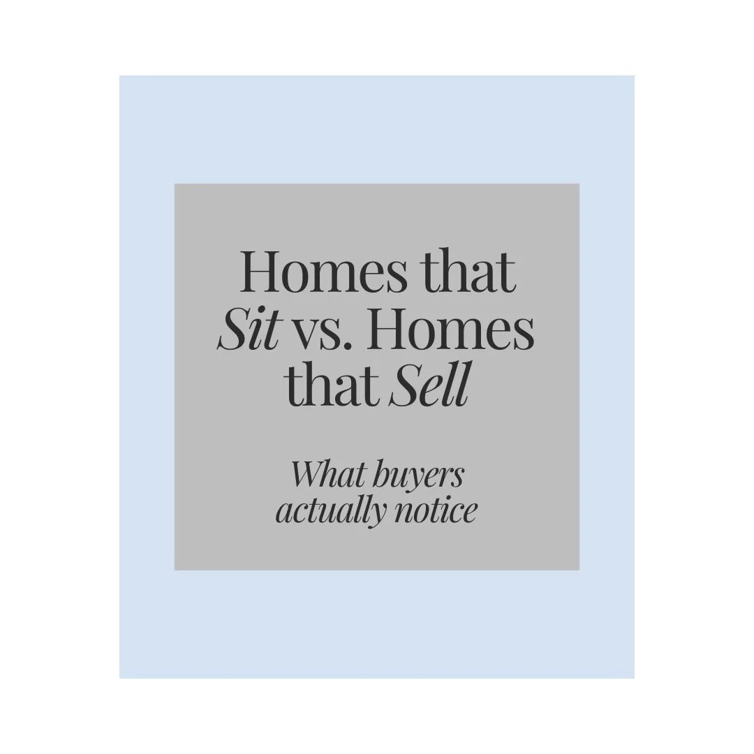 Not every home that sits is a bad home 🏡

Most of the time, it comes down to pricing, preparation, and how the home is presented from the very beginning.

Buyers decide how they feel about a listing in seconds, usually before they ever book a showin