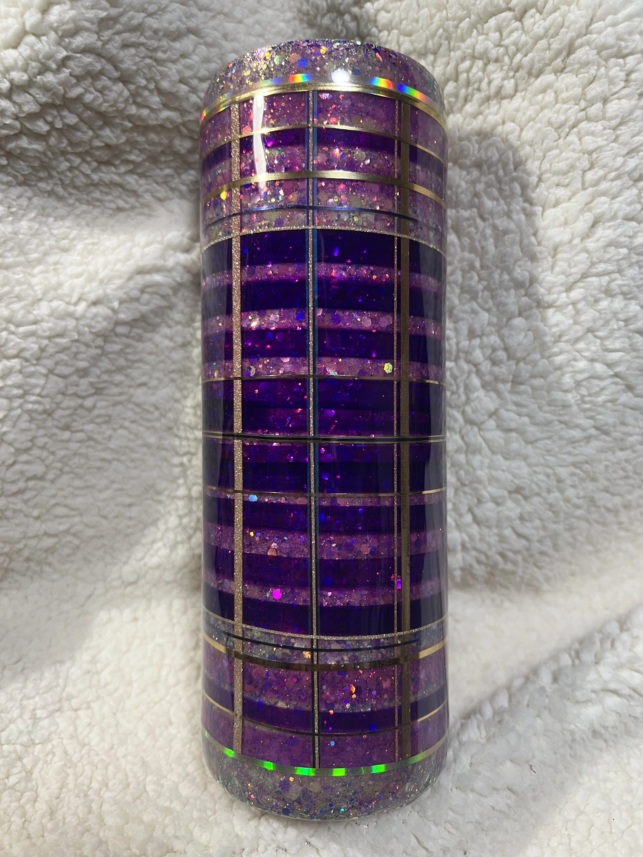 20 oz Skinny - Deep Purple Serape