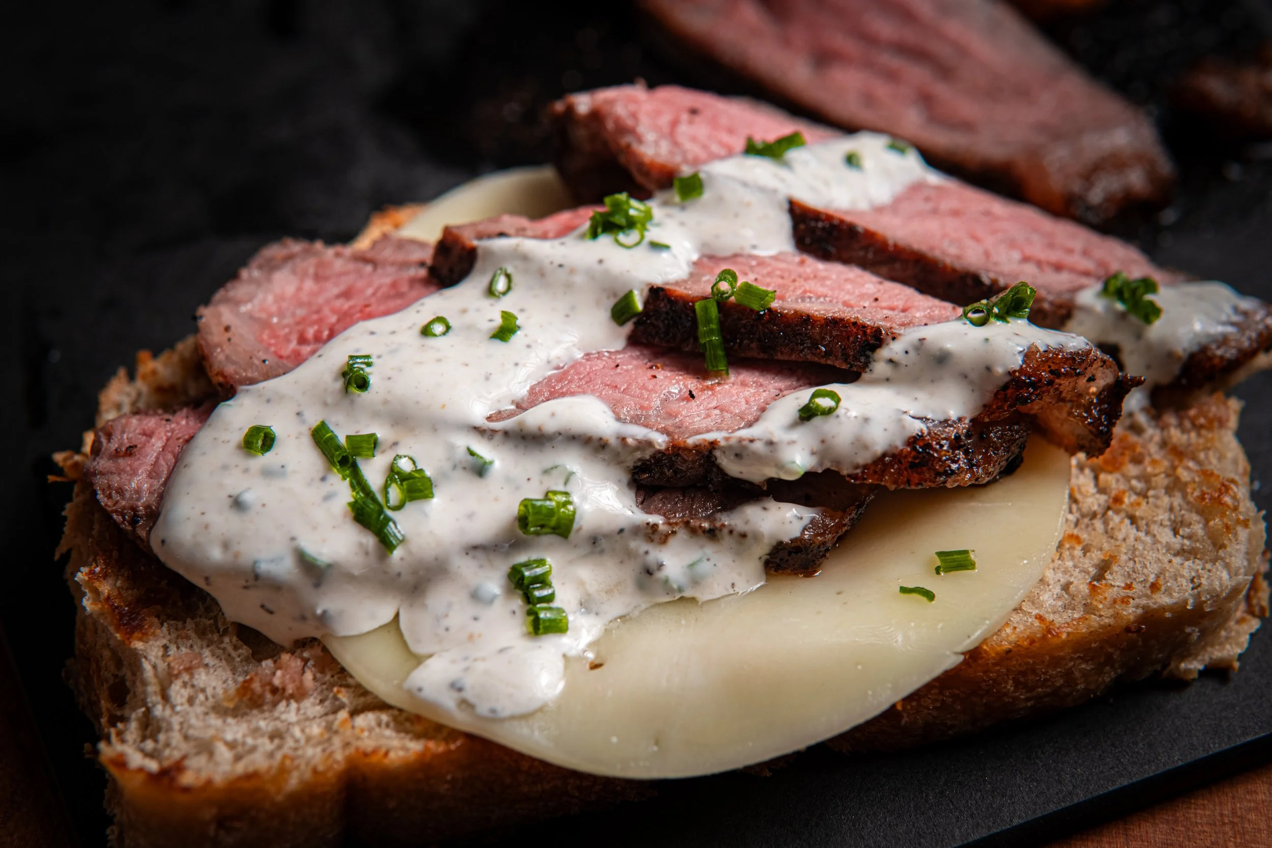Steakhouse Steak Sandwiches with Creamy Horseradish Sauce