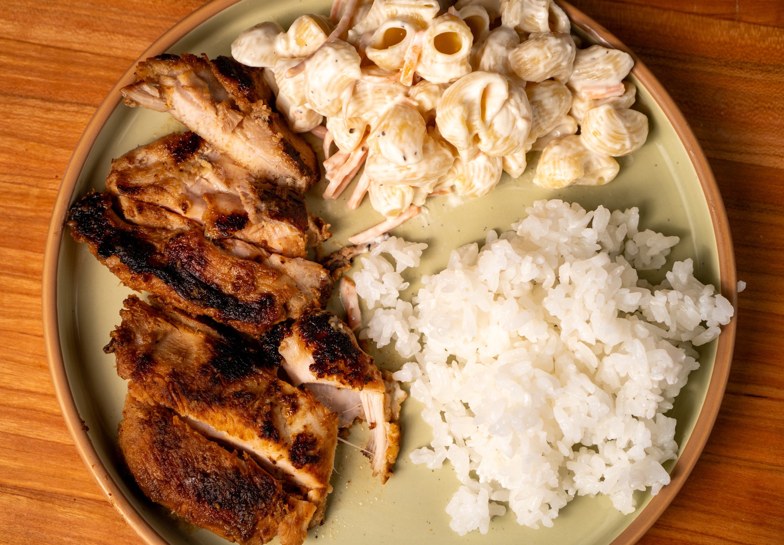 Pineapple Teriyaki Chicken with Mac Salad