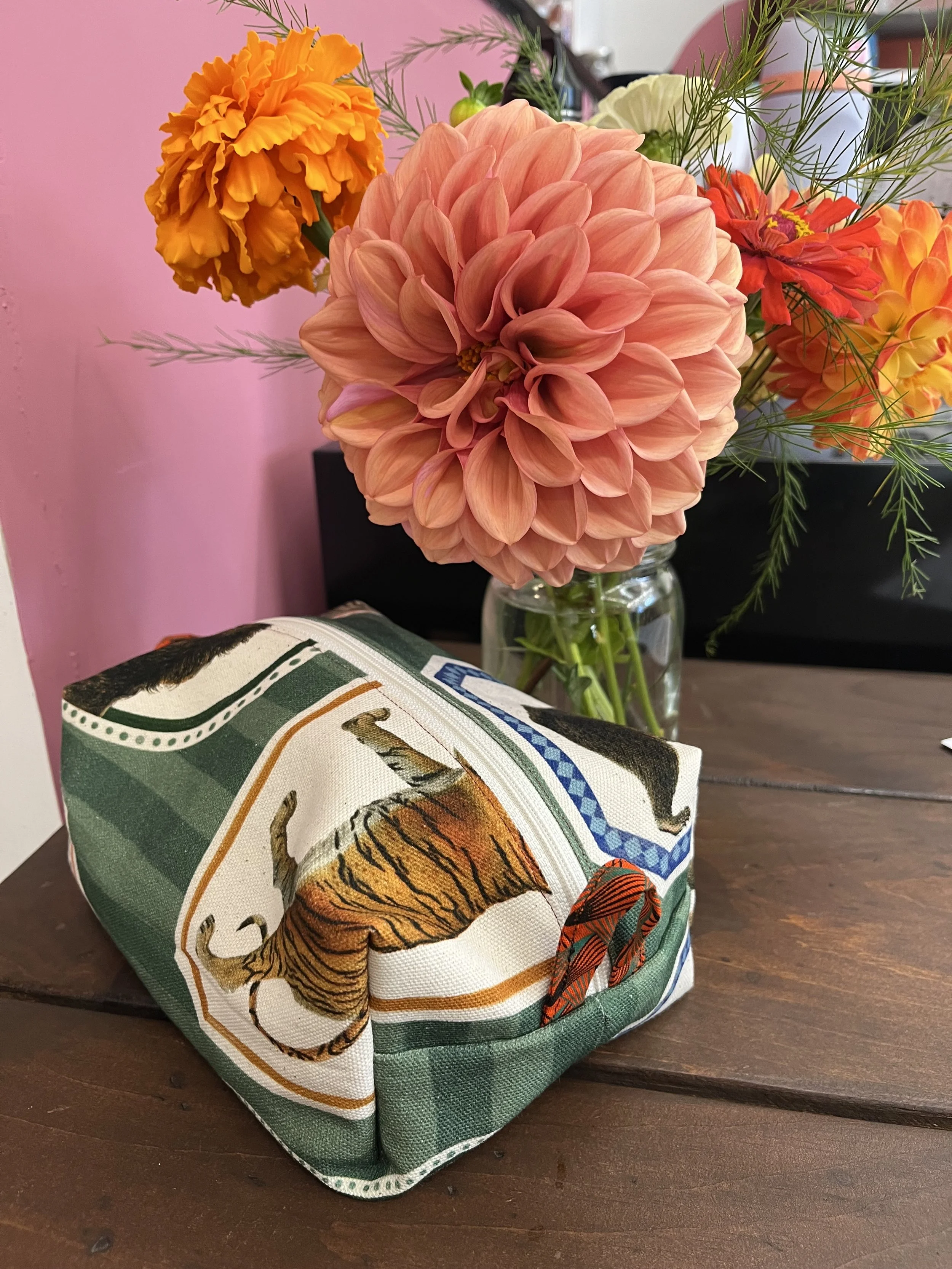 Lovely bag made in sewing classes in Florence in Northampton MA