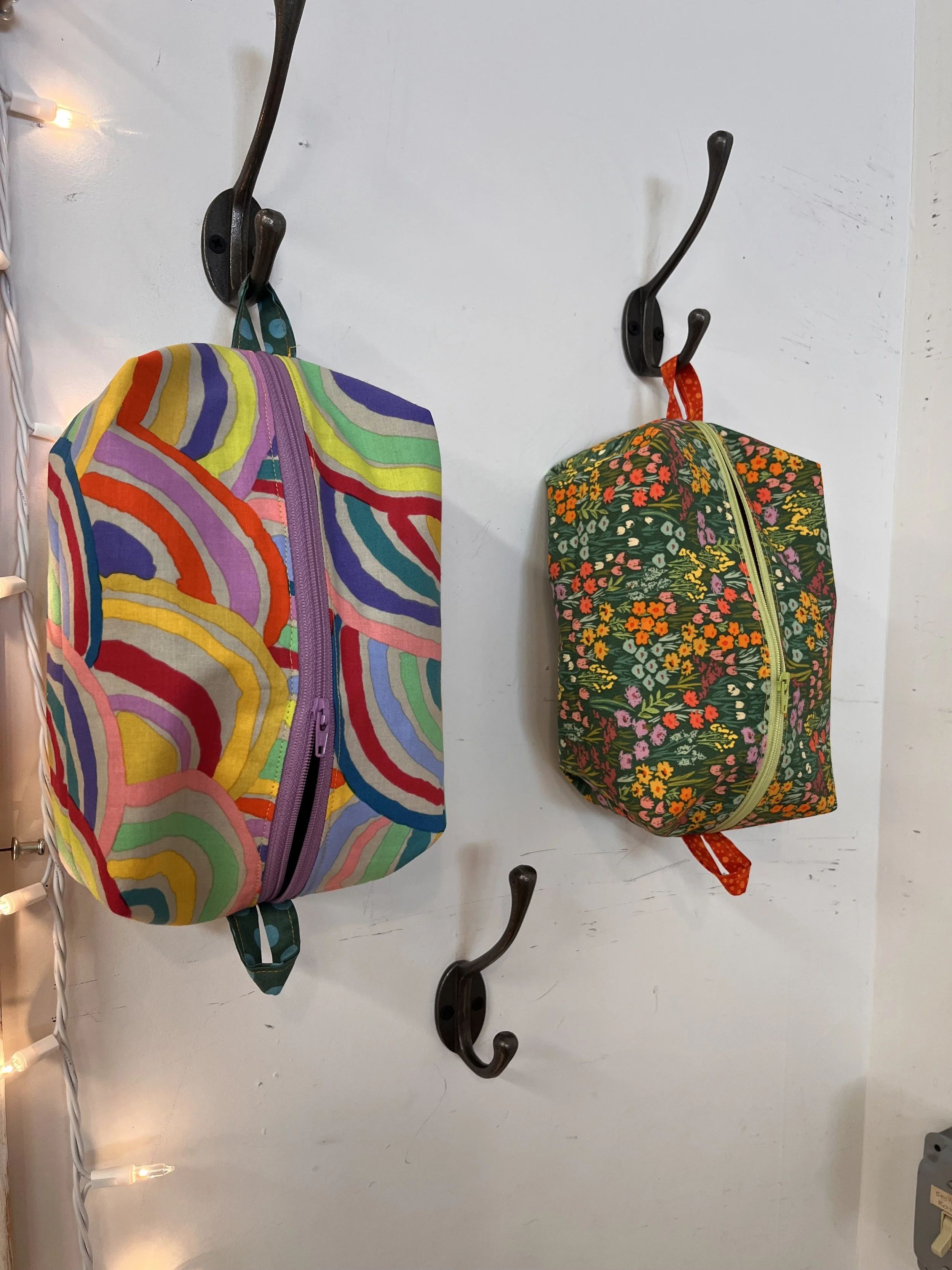 Two bags made in a Skills sewing class by a local teen
