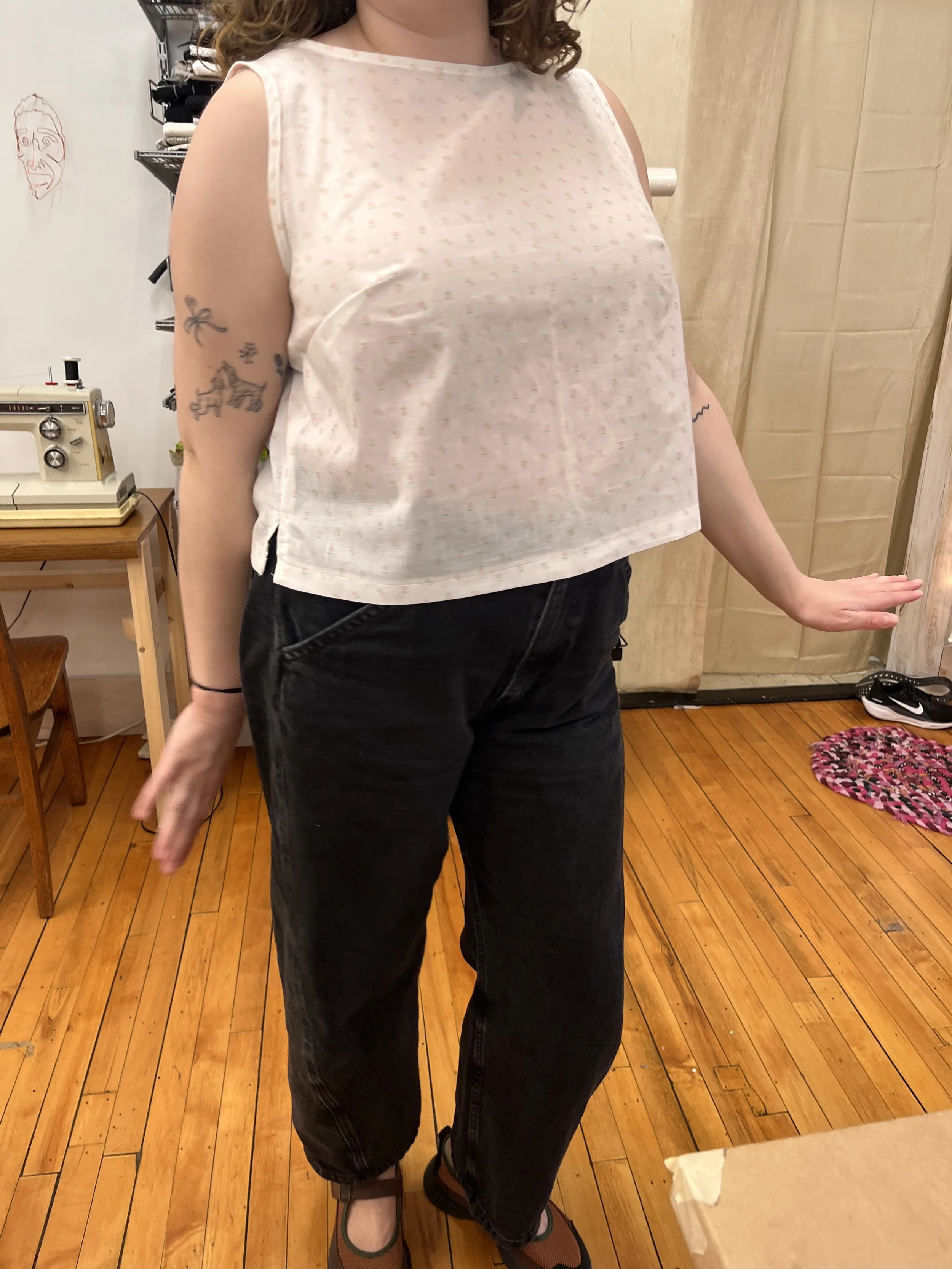 Beautiful light shirt made for the pioneer valley summers. 