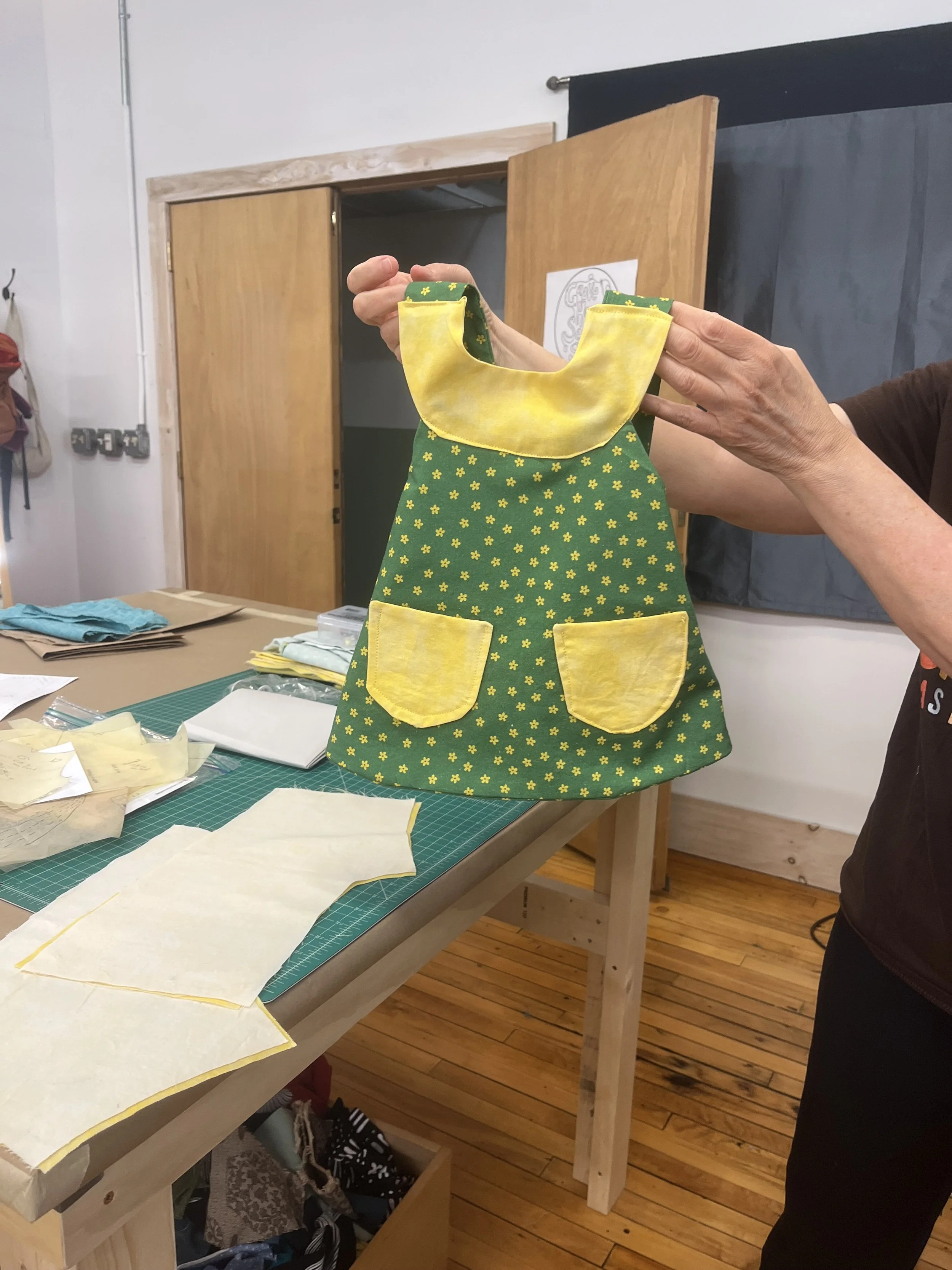Finished dress for a 3-month old