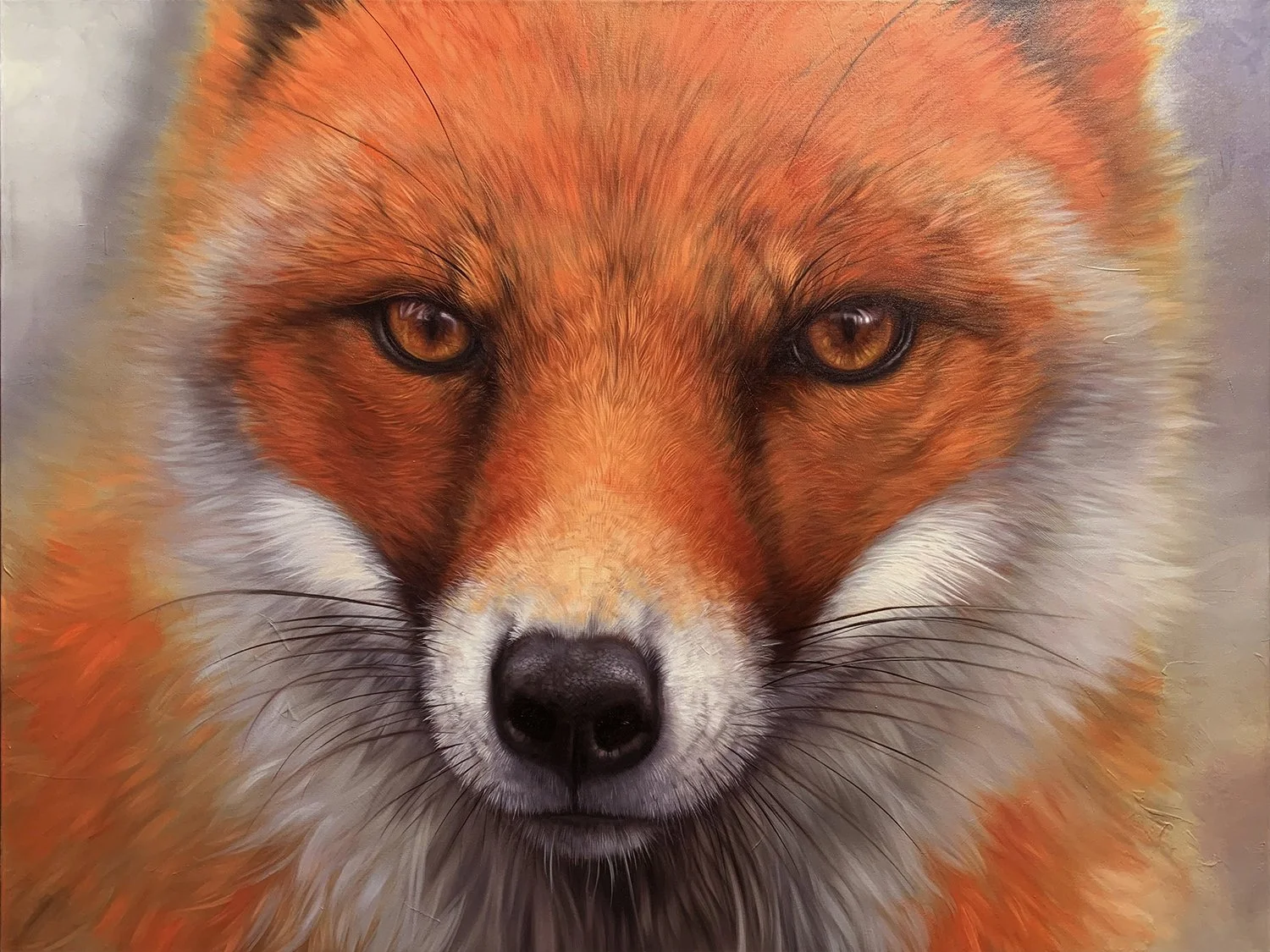 Amber Gaze
- Oil on Wrapped Canvas  48” X 36”