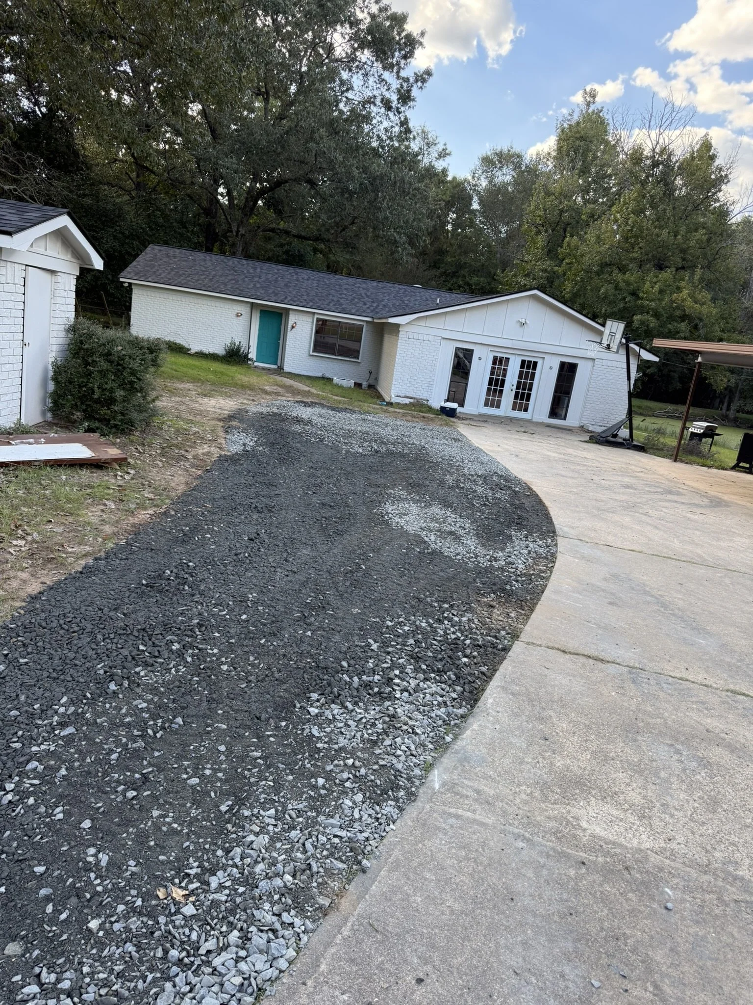 Finished Gravel Driveway