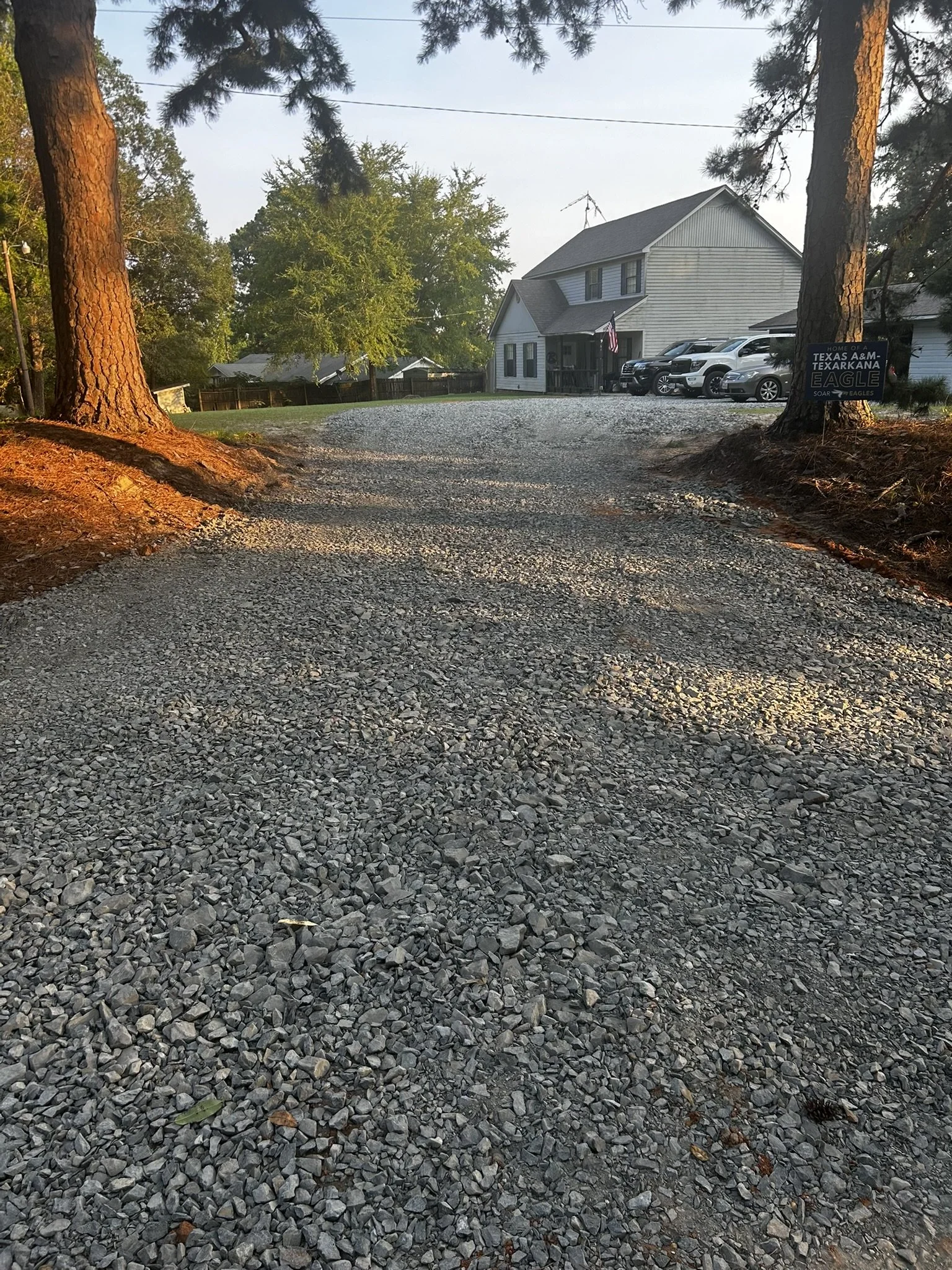 gravel driveway for customer