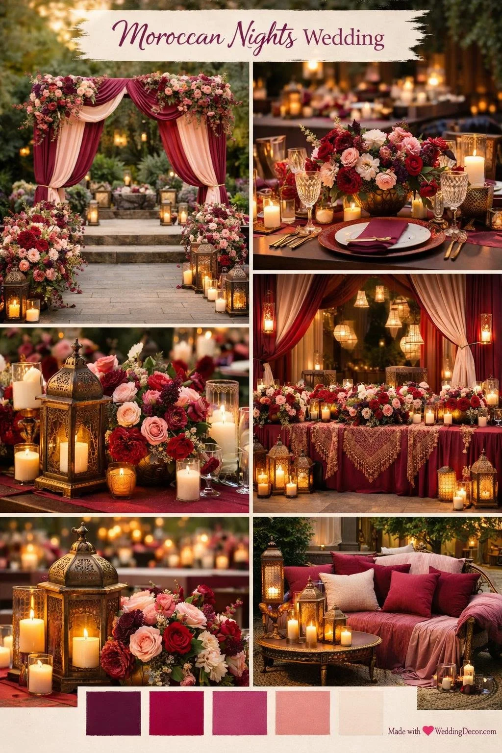 Moroccan Nights Wedding Decor