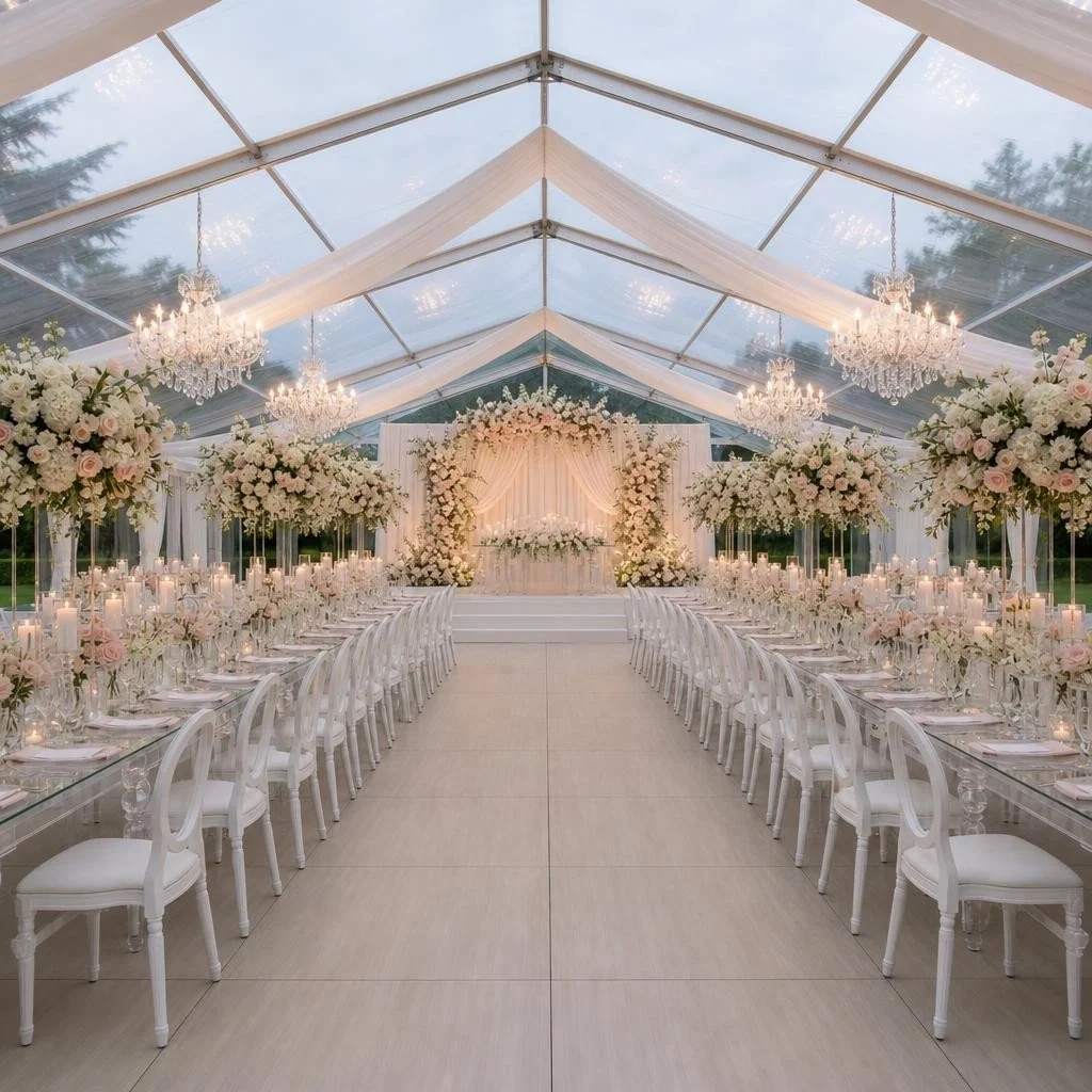 After photo — Garden Tent Reception
