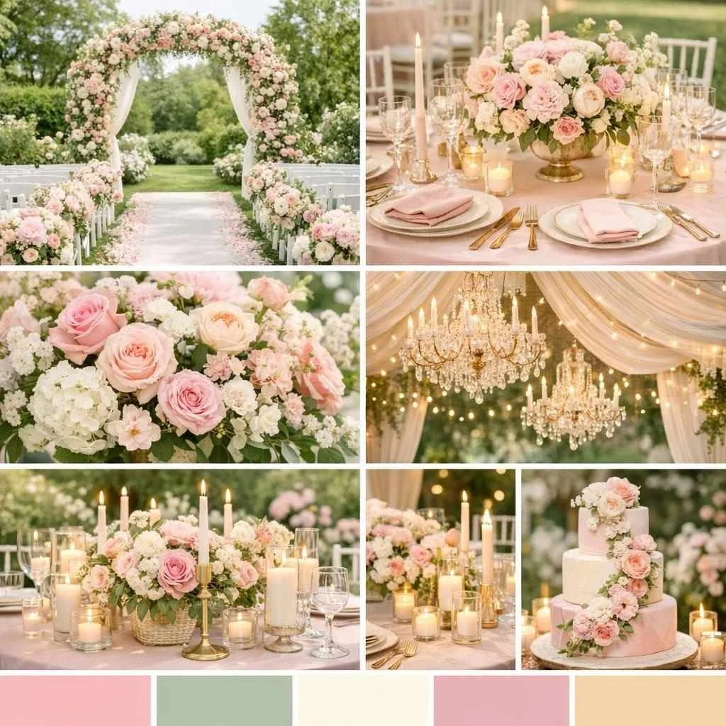 Custom wedding mood board example