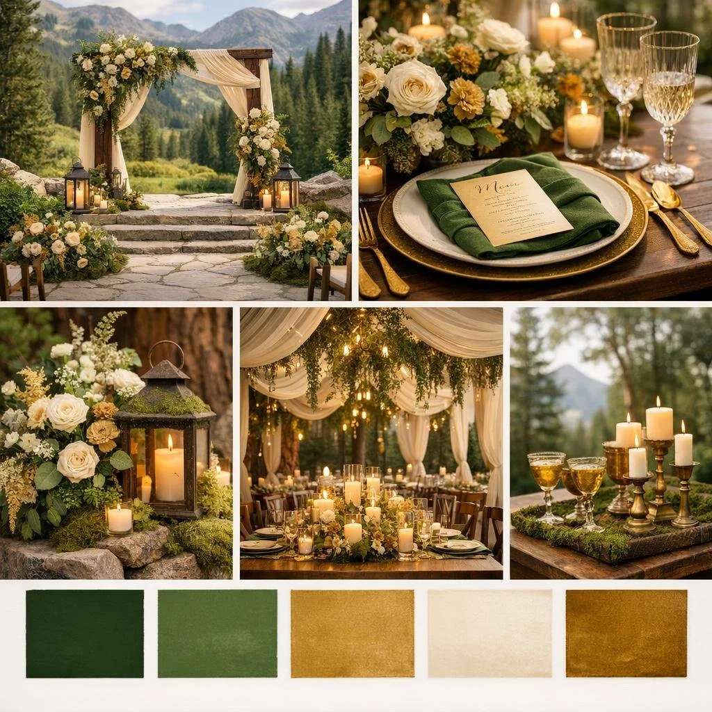Enchanted Forest wedding mood board