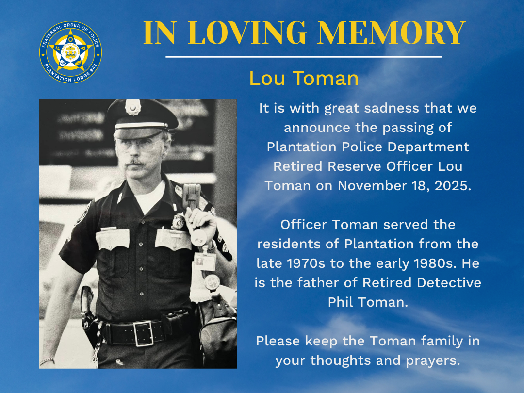In Loving Memory: Reserve Officer Lou Toman