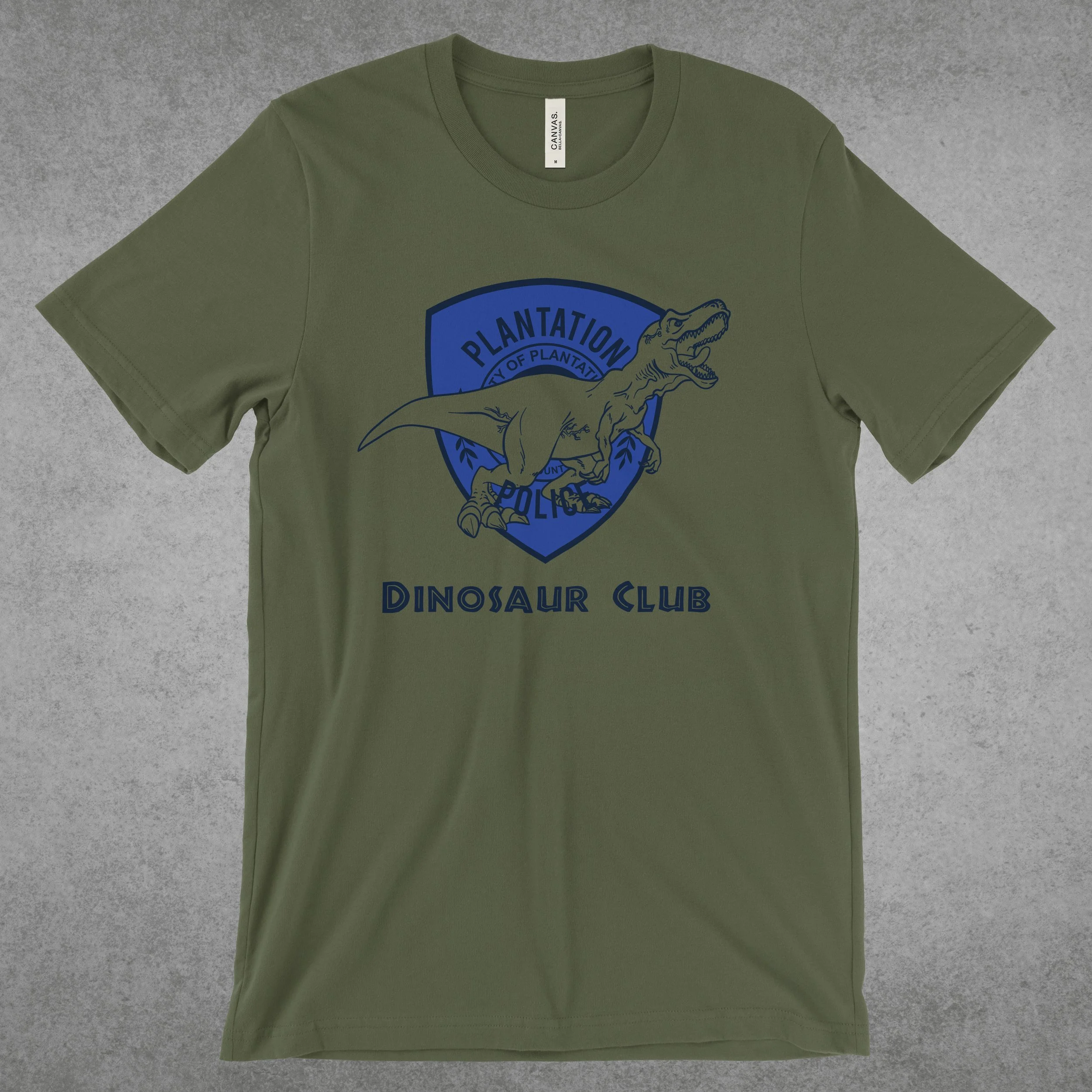 Plantation Police Retiree Dinosaur Club Shirt